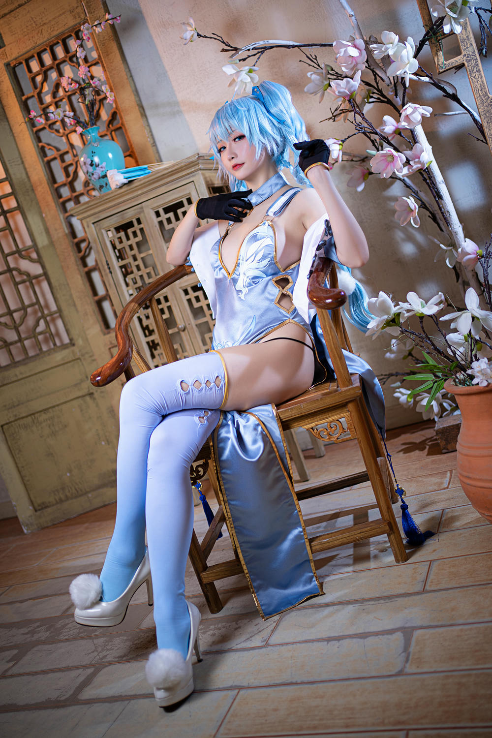 星之迟迟 - NO.48 秘密花园-PA15 翠雀媚 [14P-55MB]_第1集