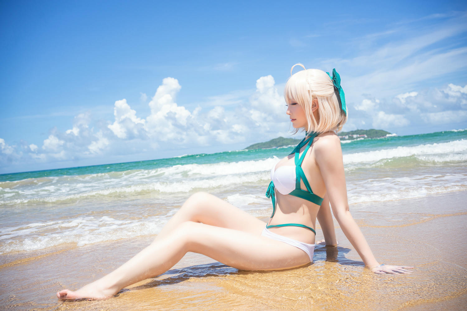 星之迟迟 - NO.49 秘密花园-冲田总司泳装 [14P-45MB]_第1集