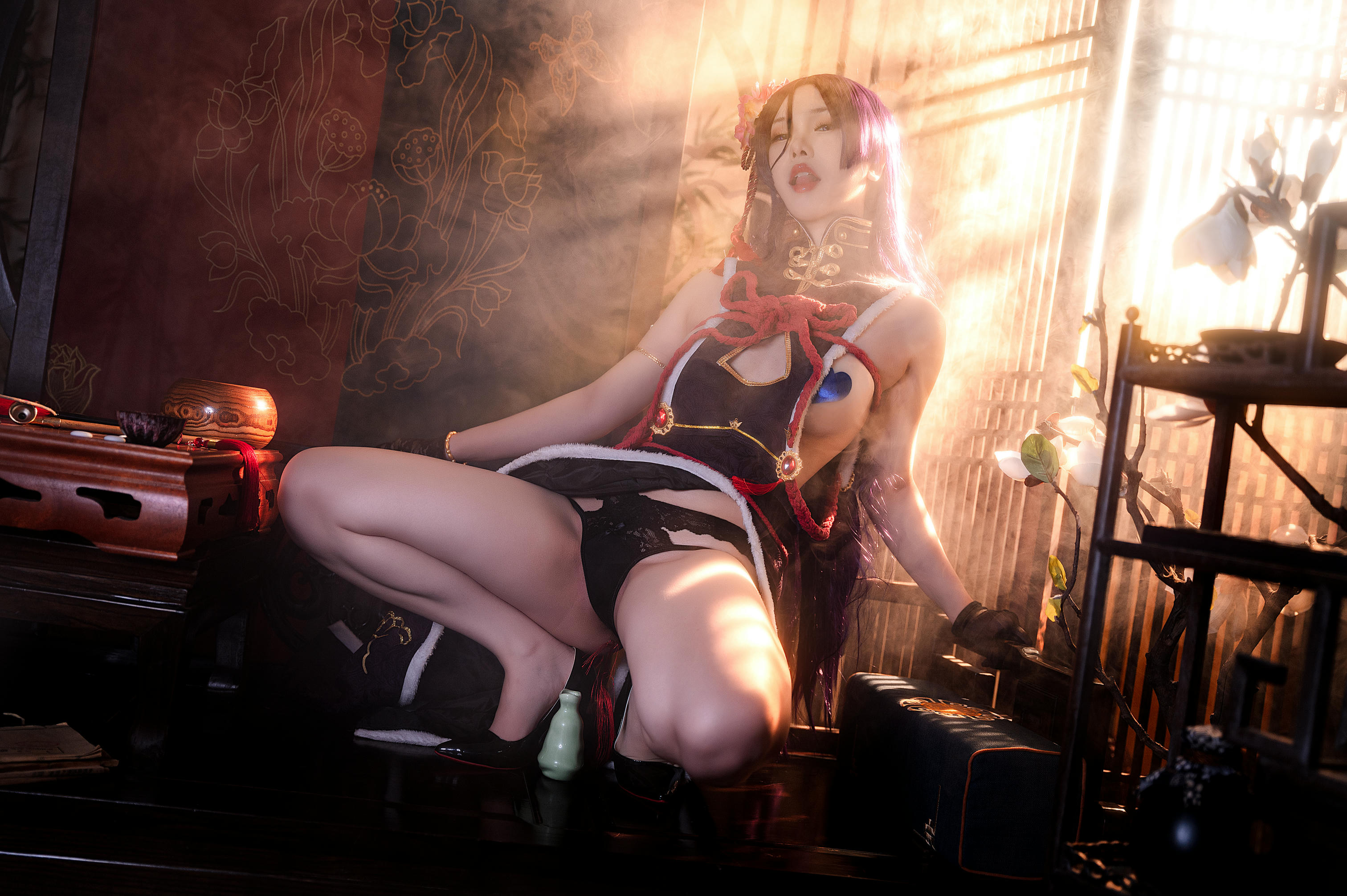 一北亦北 NO.017 奶光新春旗袍 [42P1V-540MB]-一北 奶光旗袍_第1集