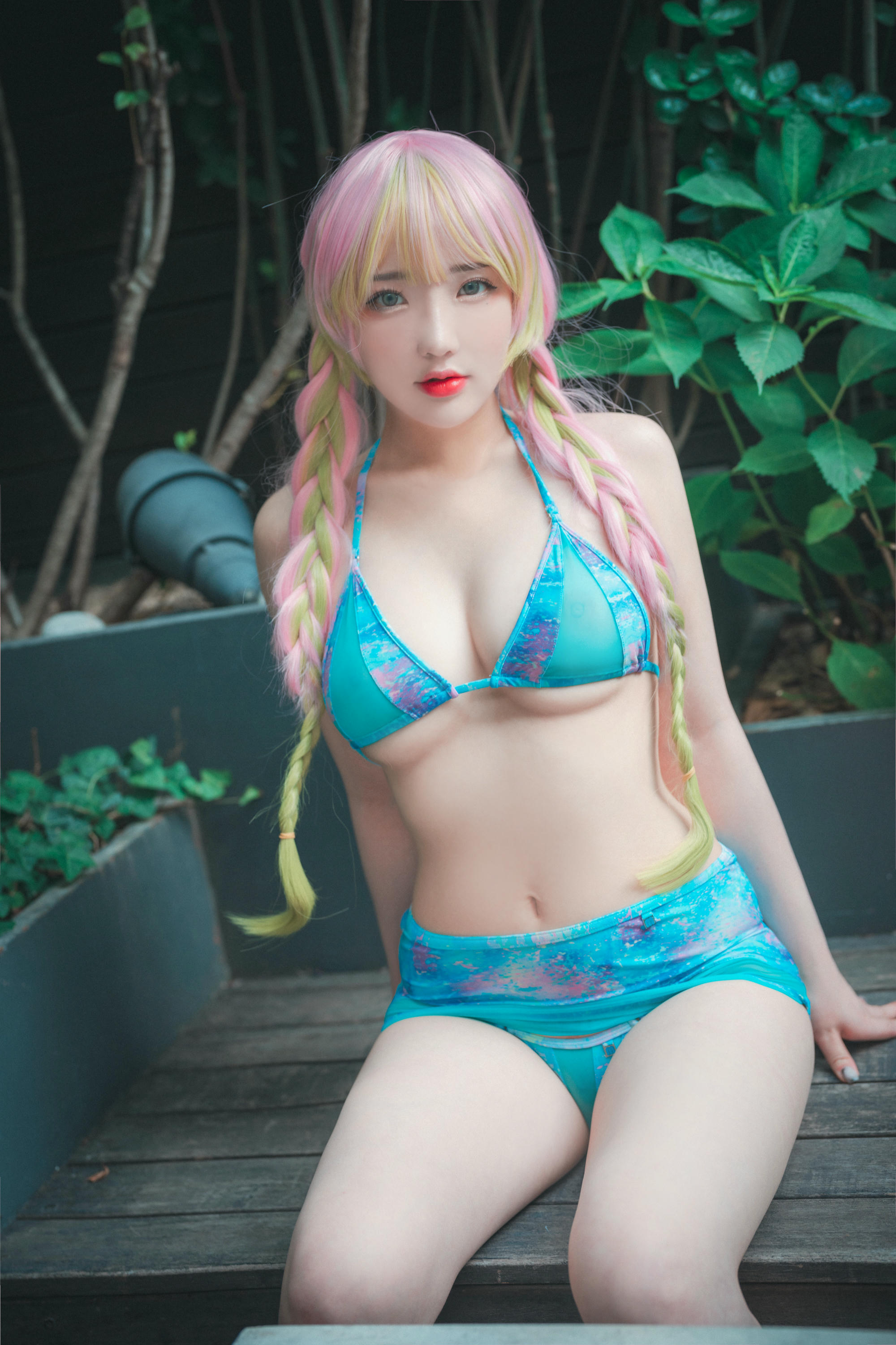 韩国模特孙乐乐-033_DJAWA Photo Vol.0157 - Son Ye-Eun (손예은) - [Kimetsu no Yaiba] Mitsuri Kanroji[141P 1.3GB]_第6集