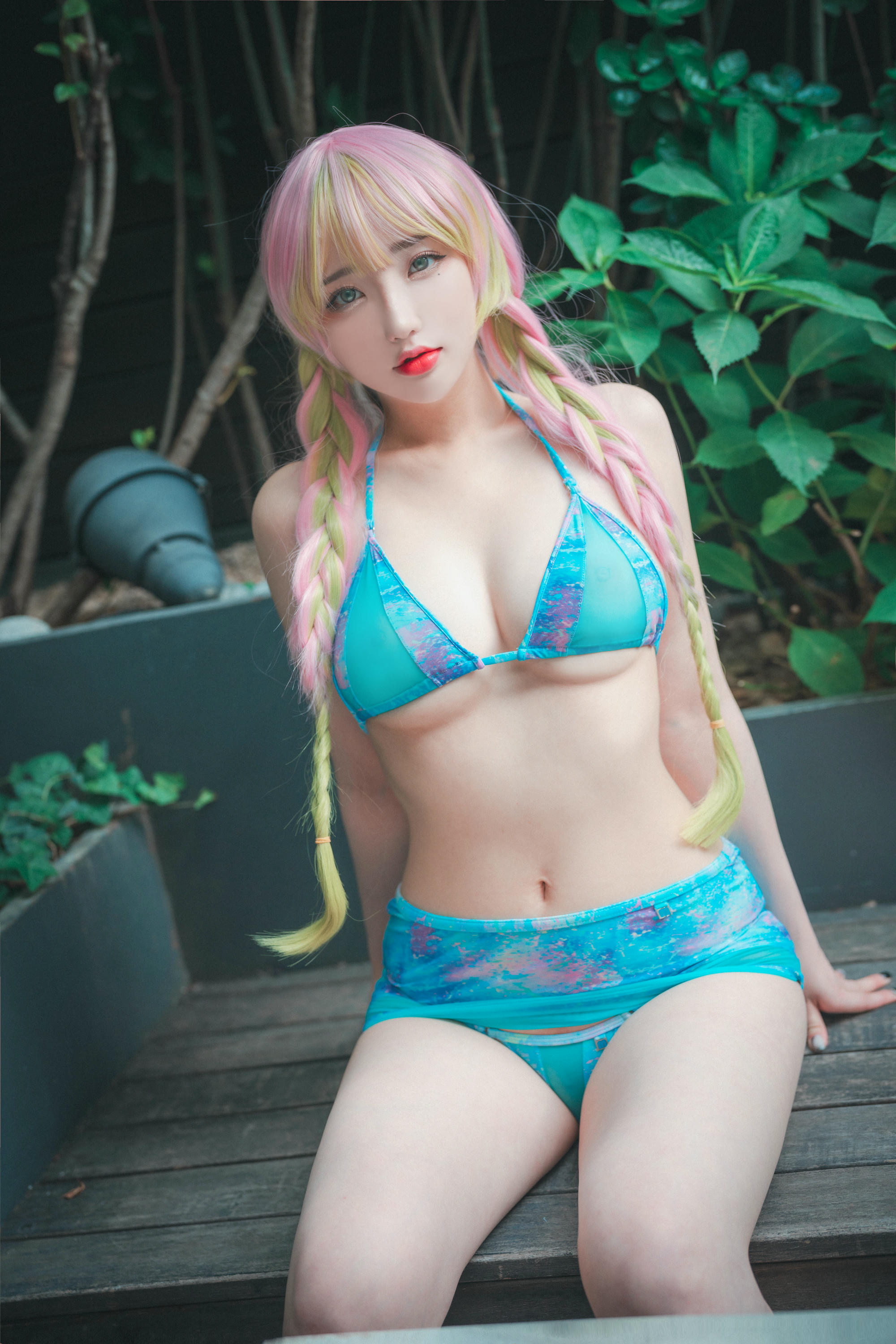 韩国模特孙乐乐-033_DJAWA Photo Vol.0157 - Son Ye-Eun (손예은) - [Kimetsu no Yaiba] Mitsuri Kanroji[141P 1.3GB]_第7集