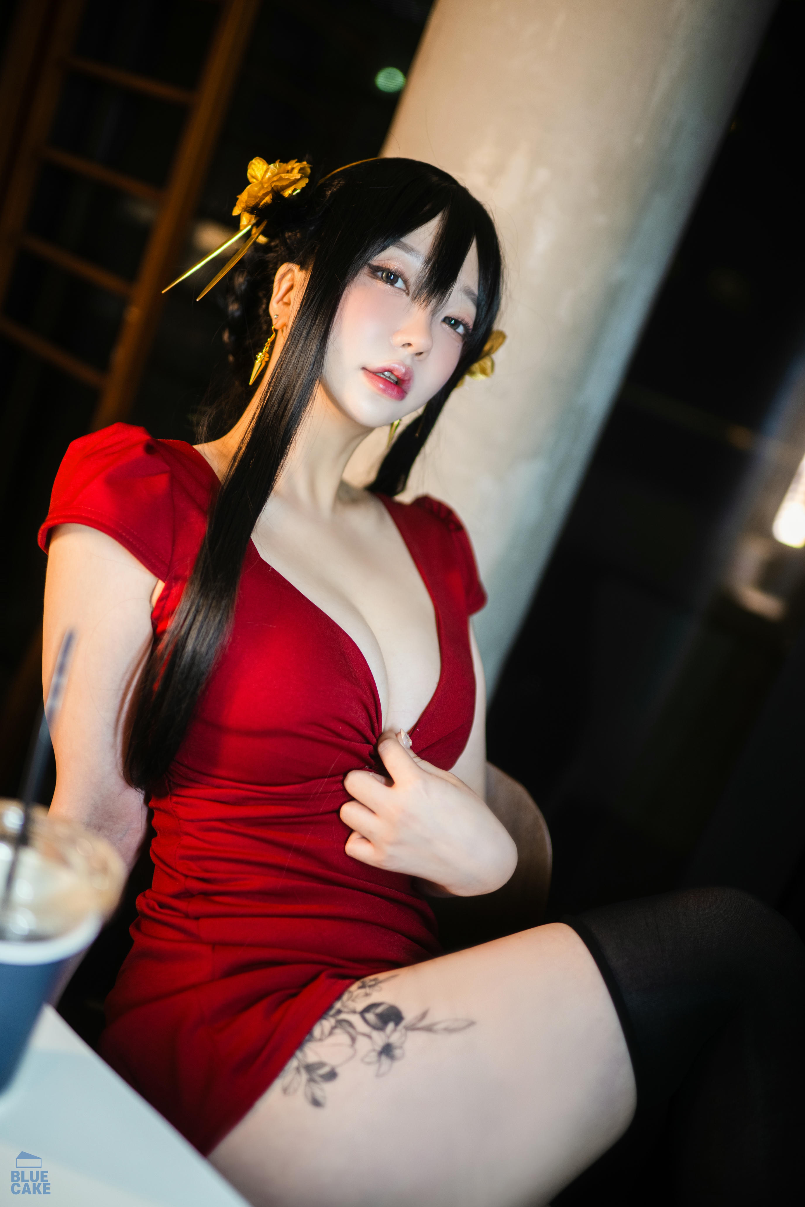 韩国模特孙乐乐-BLUECAKE Vol.0041 YeEun_BlackRose_RED+ [131P 3.25GB]_第6集