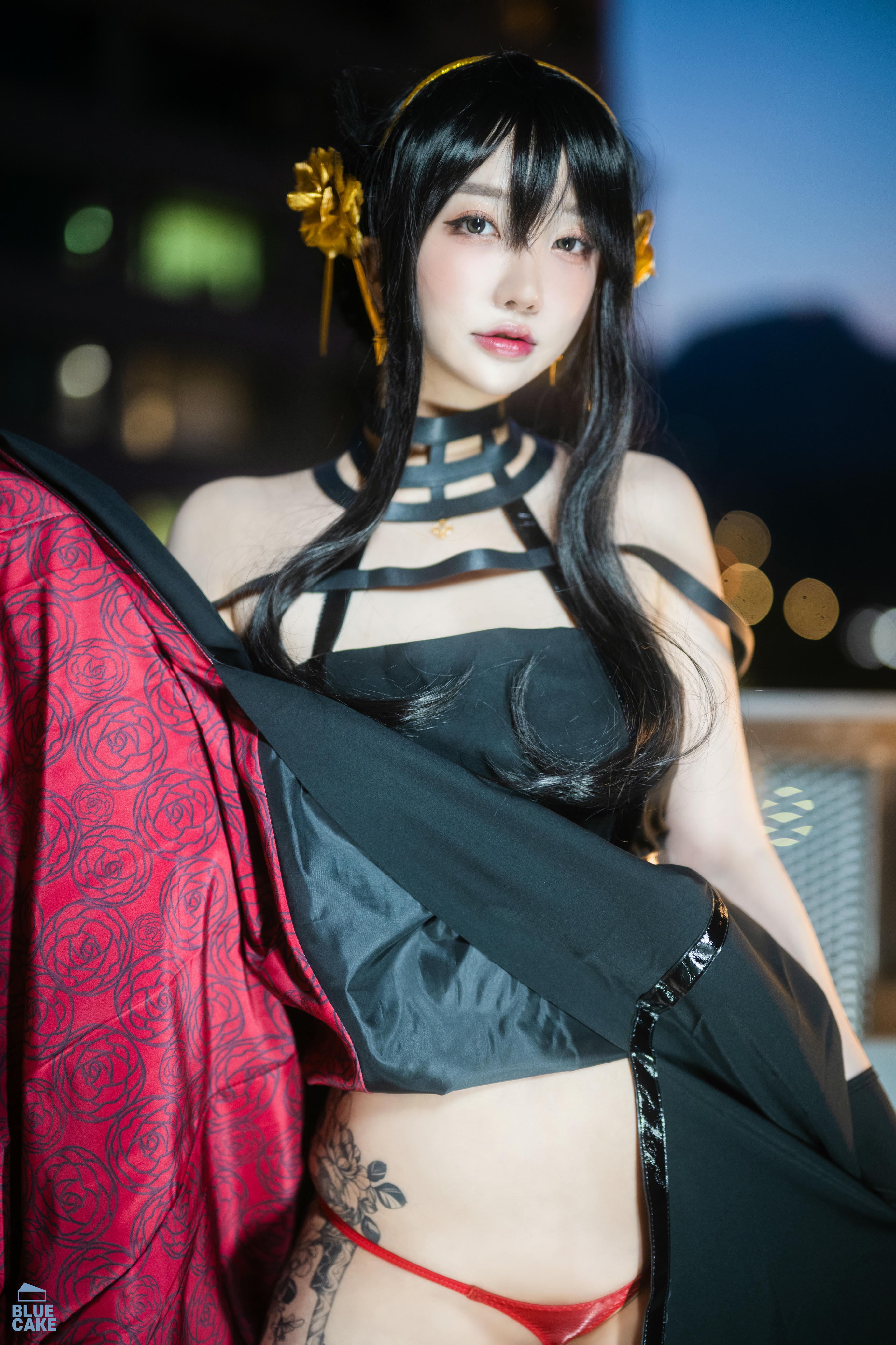 韩国模特孙乐乐-BLUECAKE Vol.0041 YeEun_BlackRose_RED+ [131P 3.25GB]_第1集