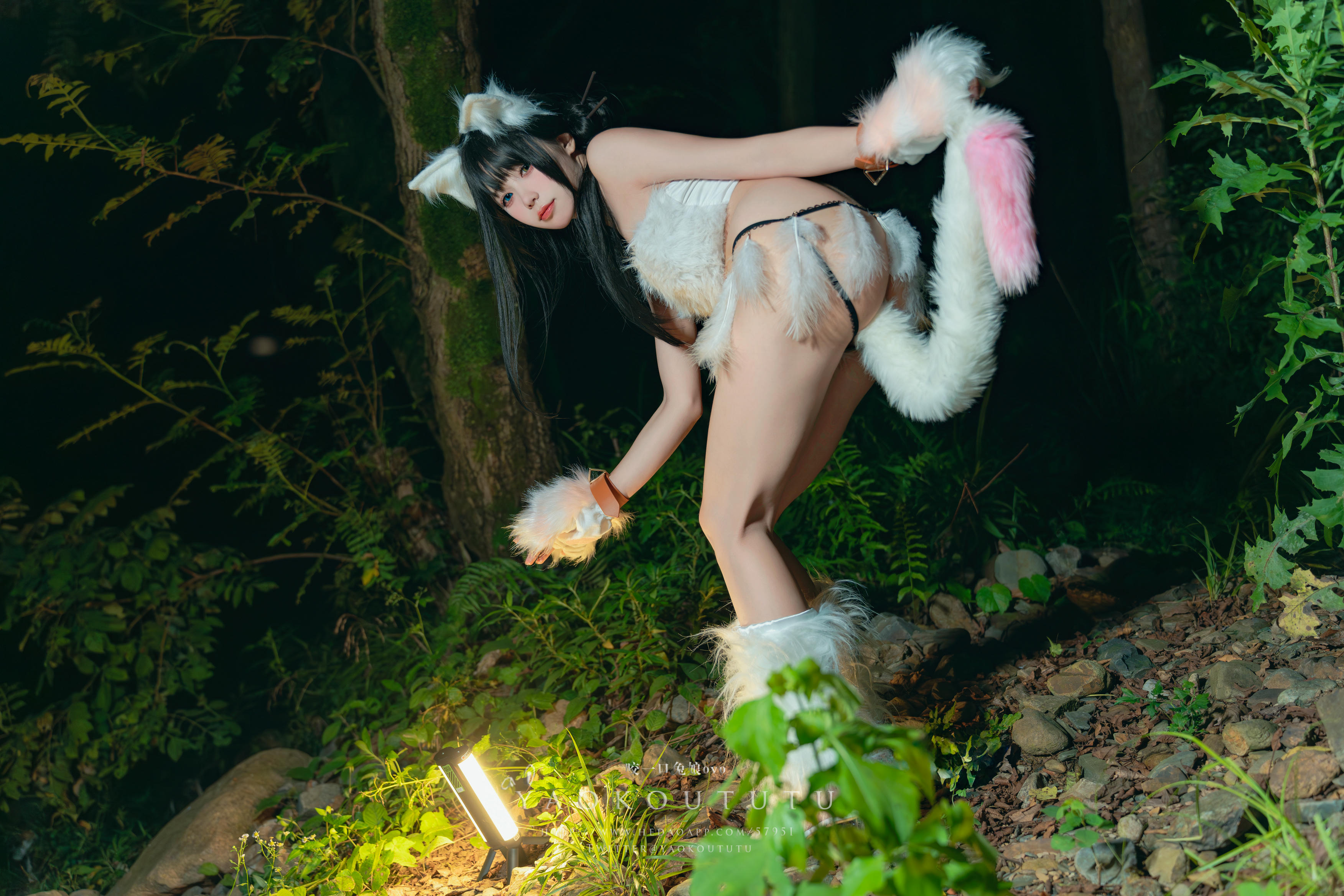 黏黏团子兔 NO.082 咬一口兔娘ovo 八月订阅『狐灵』LIKEY [55P1V 1.25GB]_第1集