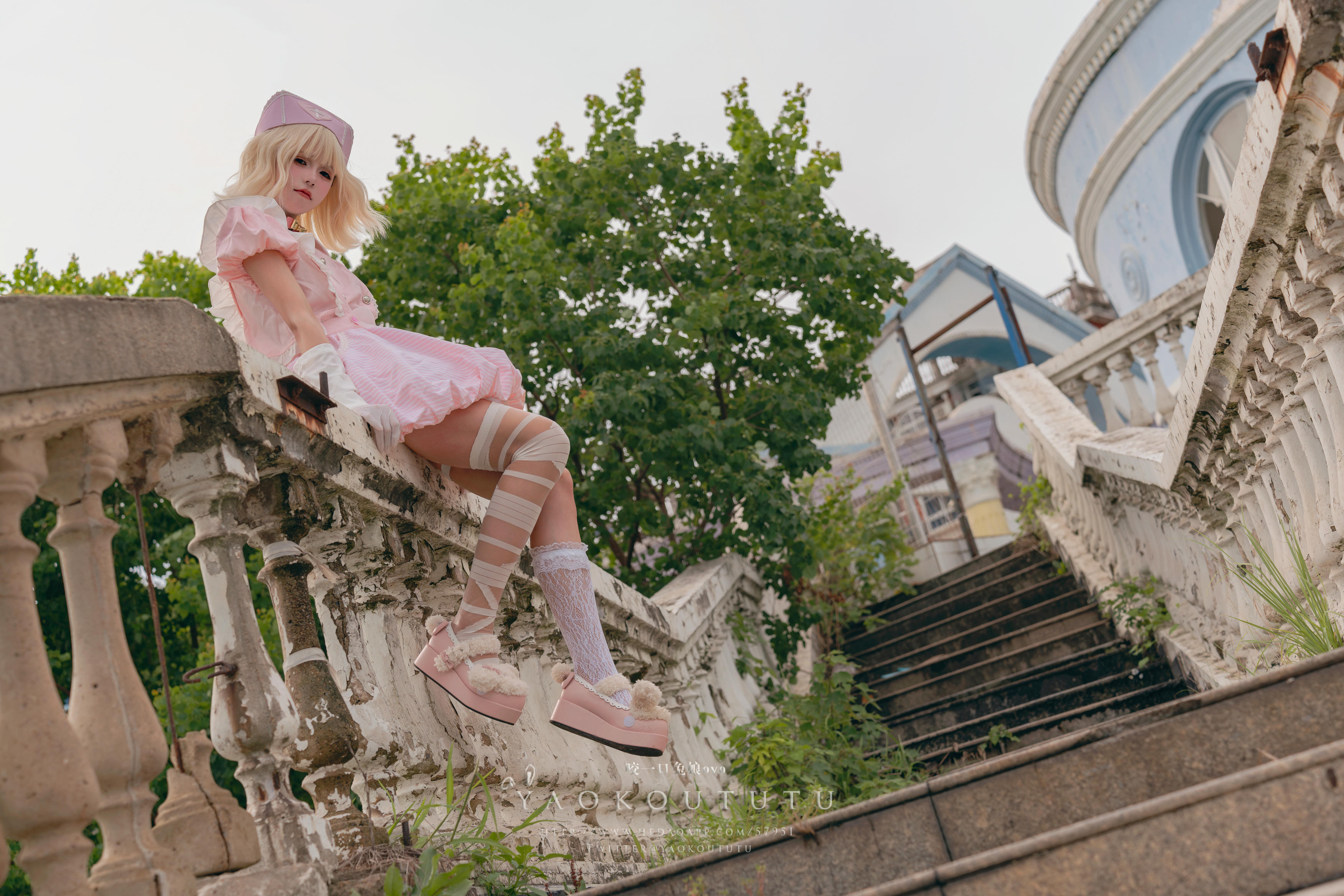 黏黏团子兔 NO.084 咬一口兔娘ovo 八月订阅『遗失病栋』小花仙 [53P1V 1GB]_第1集