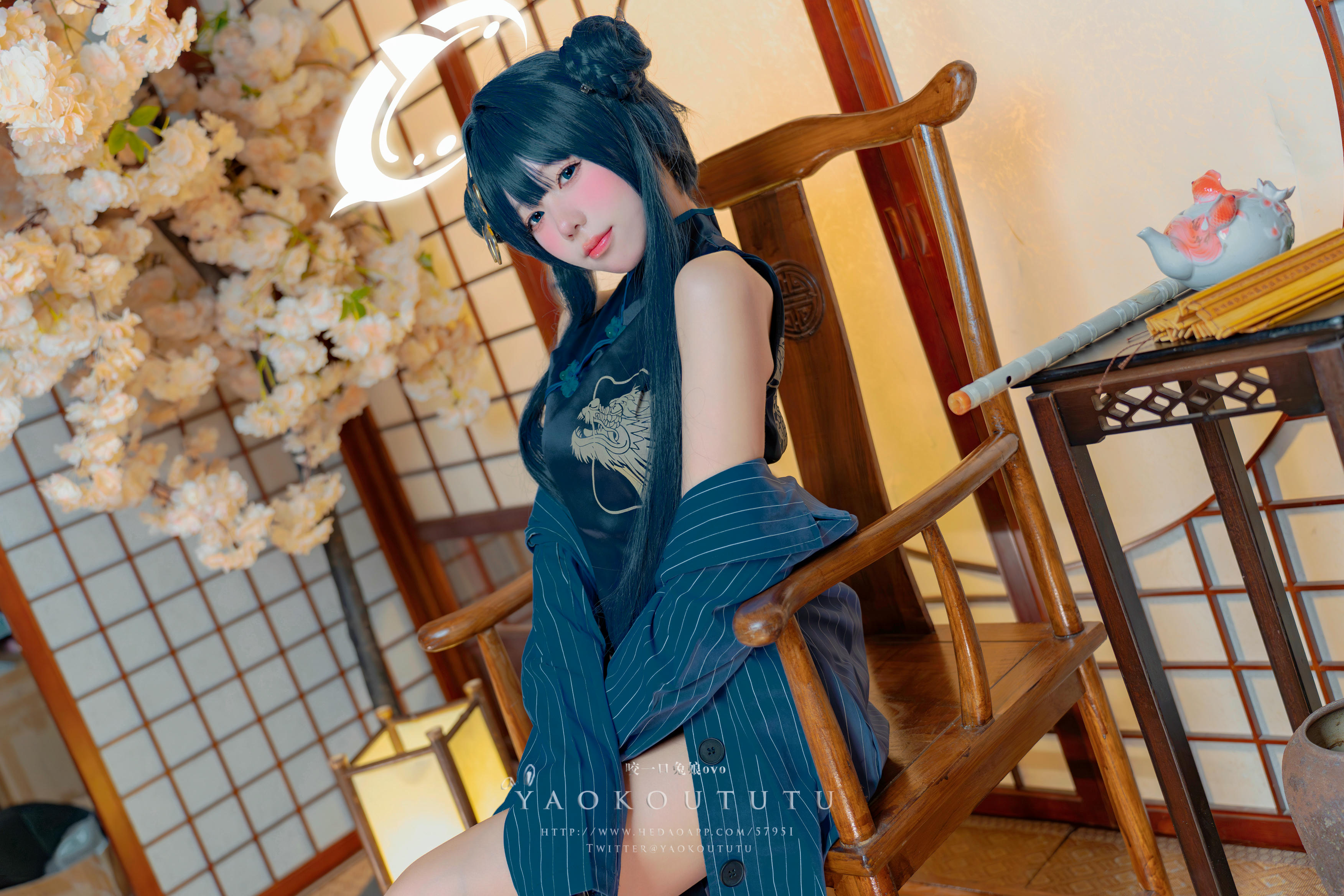 黏黏团子兔 NO.096 咬一口兔娘ovo 九月订阅『碧蓝档案·妃咲』胭脂 [85P1V 1.71GB]_第1集