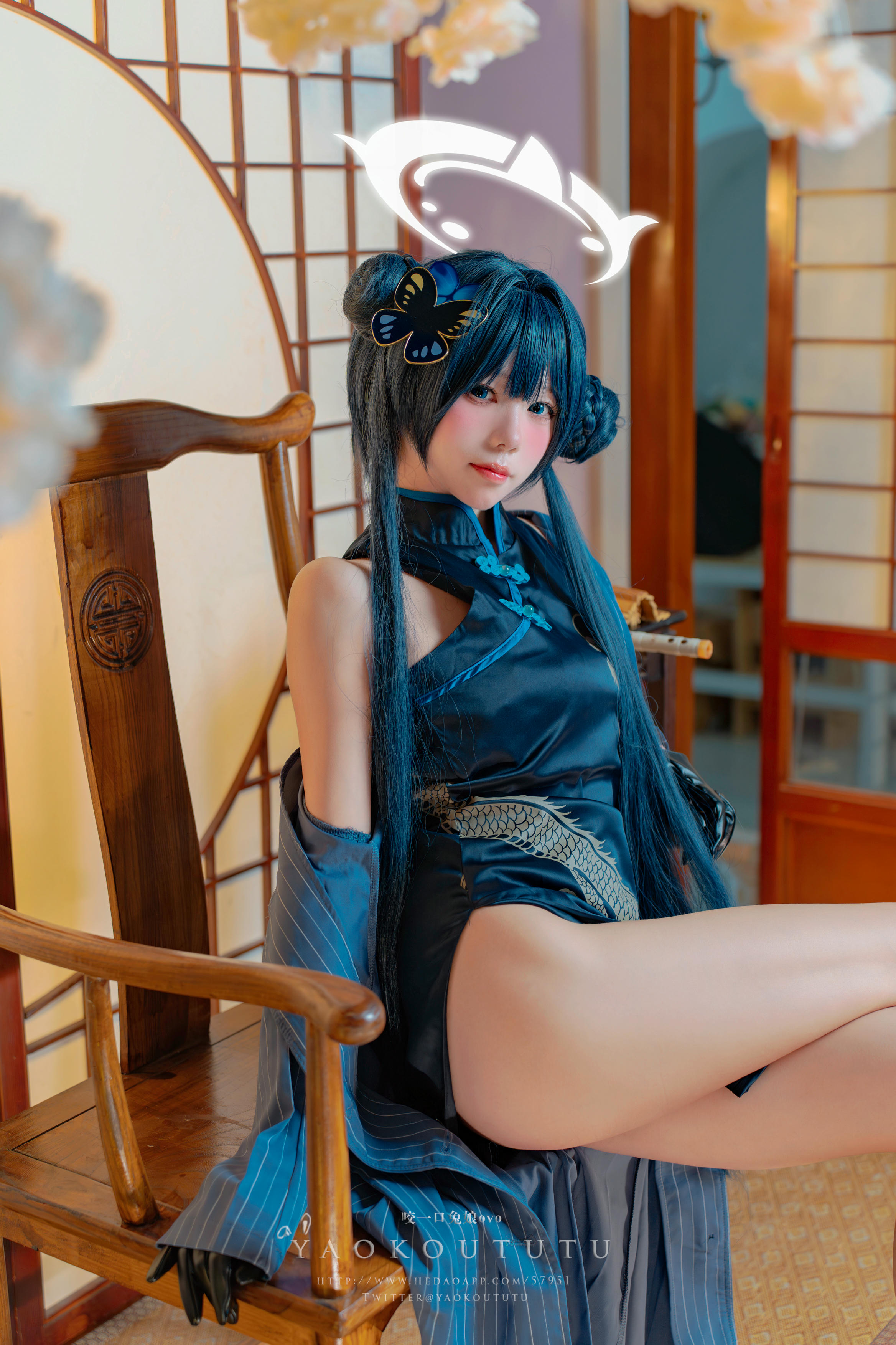 黏黏团子兔 NO.096 咬一口兔娘ovo 九月订阅『碧蓝档案·妃咲』胭脂 [85P1V 1.71GB]_第1集