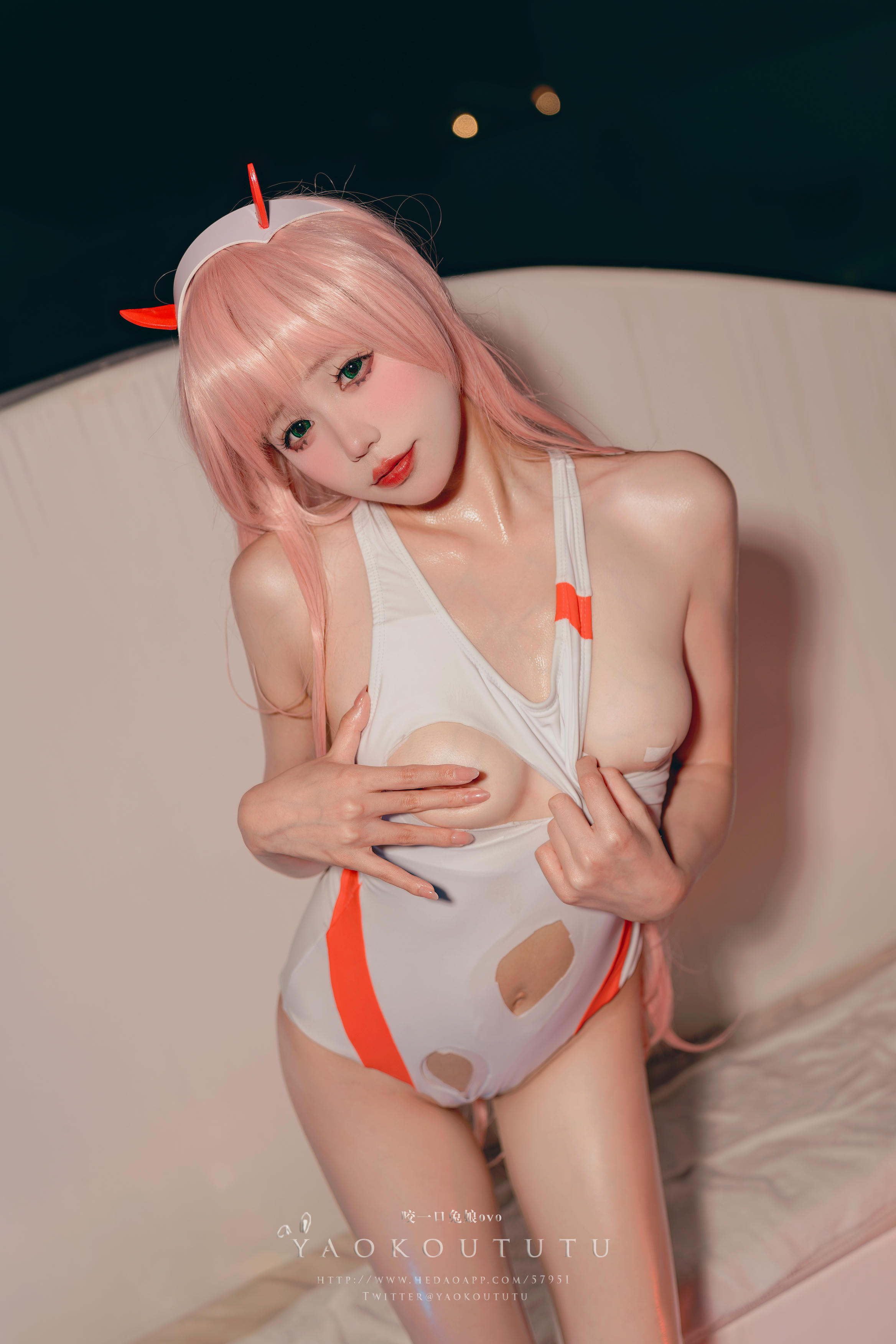 黏黏团子兔 NO.100 咬一口兔娘ovo『国家队02泳装』Pretty [58P+1V 1GB]_第3集