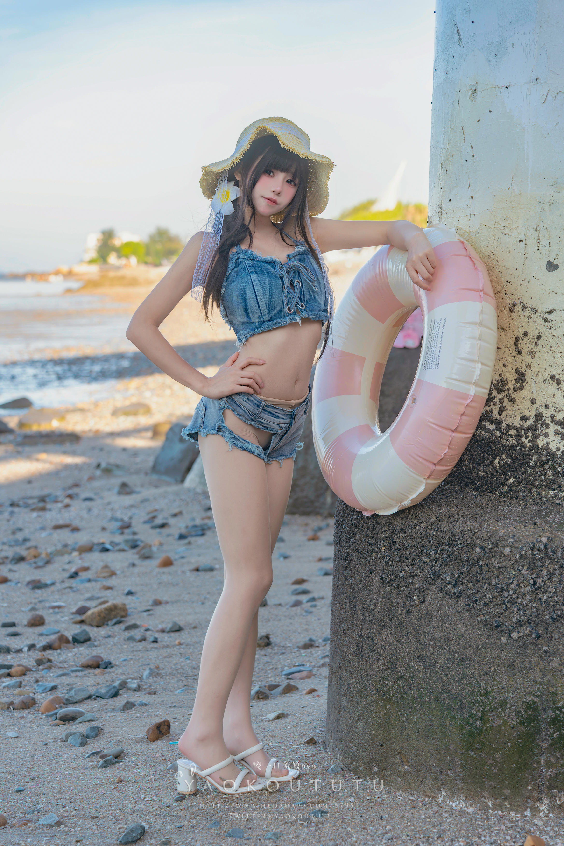 黏黏团子兔 NO.101 咬一口兔娘ovo『海の夏日』Shotgun [83P1V 1.44GB]_第1集