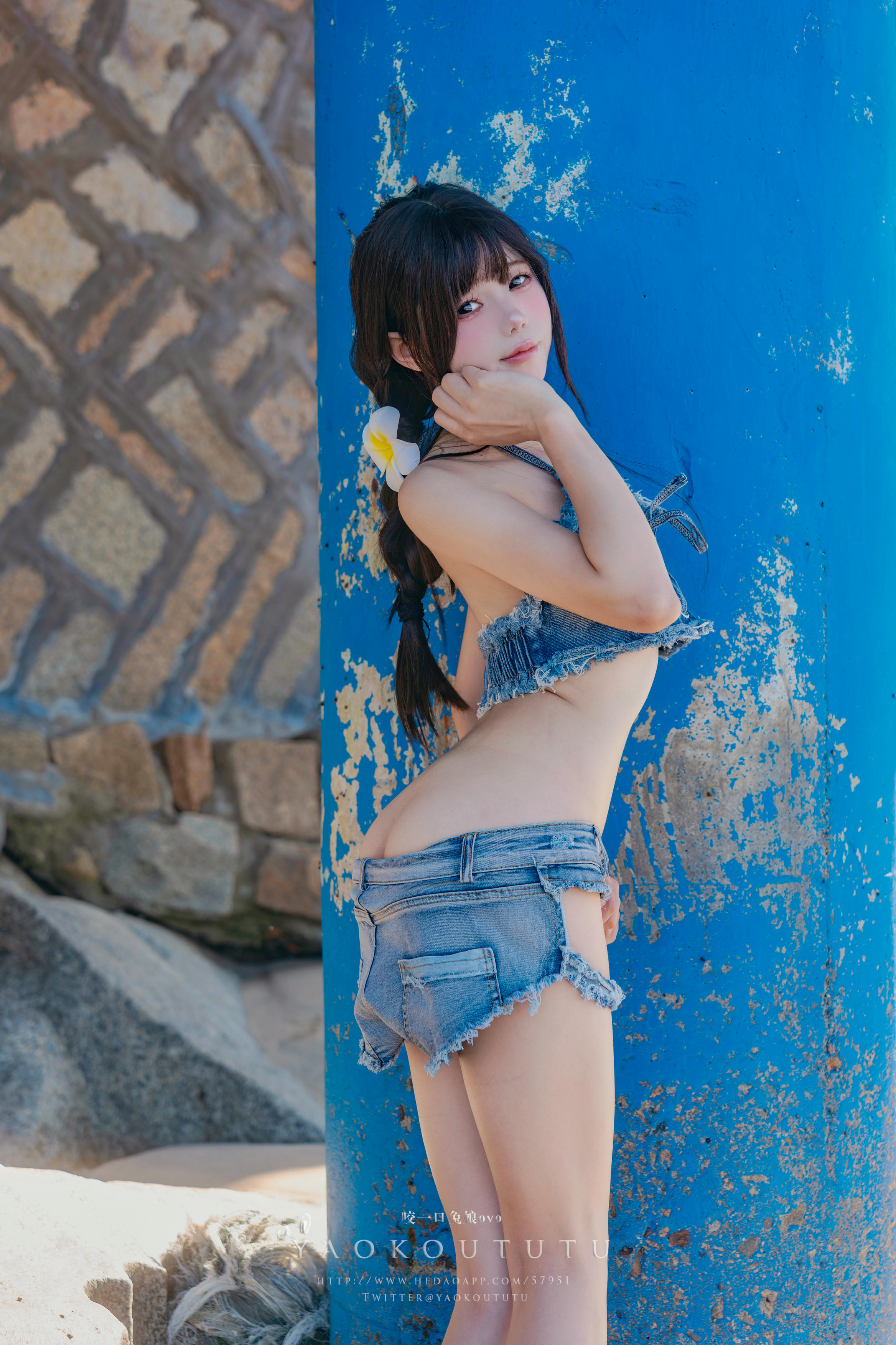 黏黏团子兔 NO.101 咬一口兔娘ovo『海の夏日』Shotgun [83P1V 1.44GB]_第3集