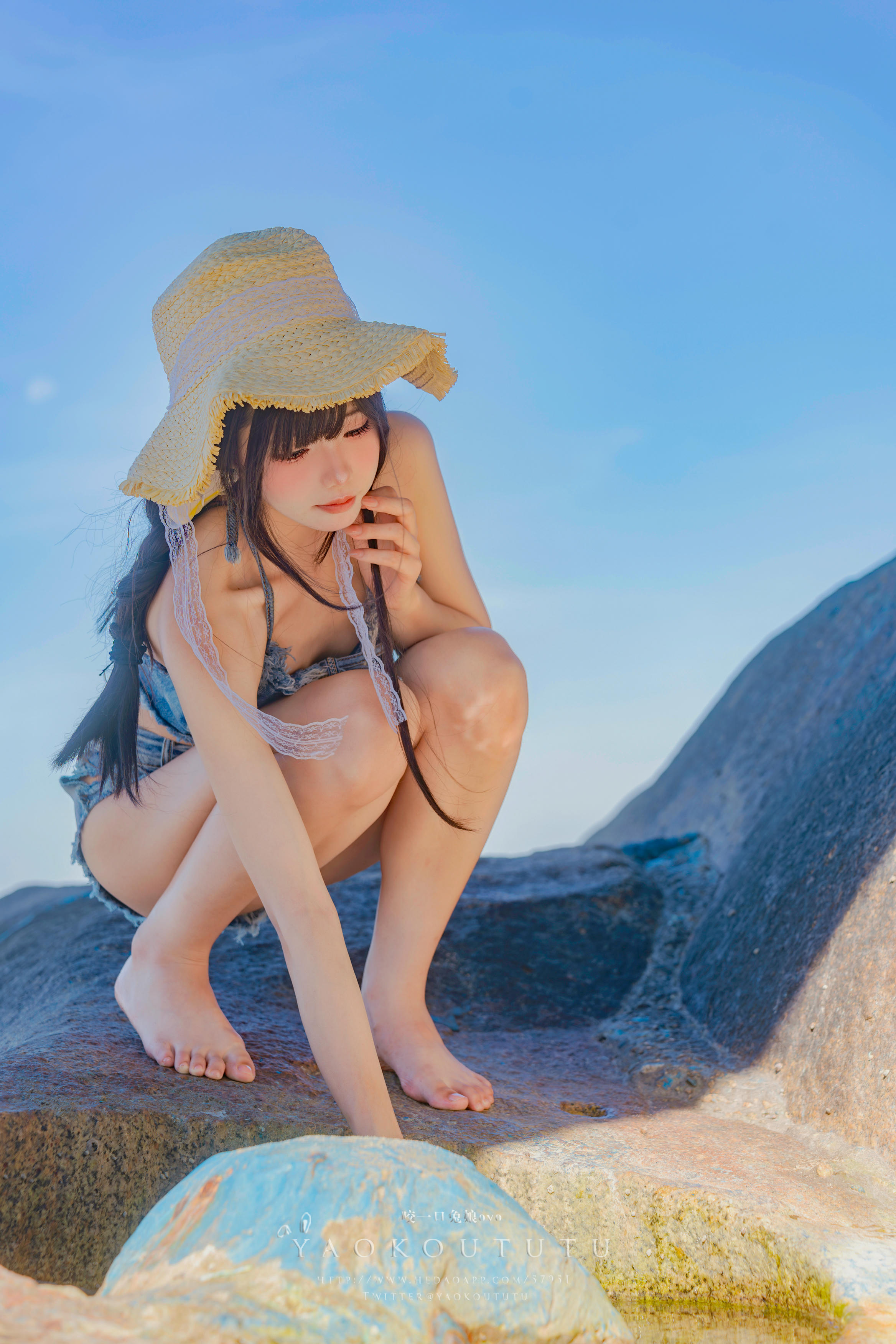 黏黏团子兔 NO.101 咬一口兔娘ovo『海の夏日』Shotgun [83P1V 1.44GB]_第4集