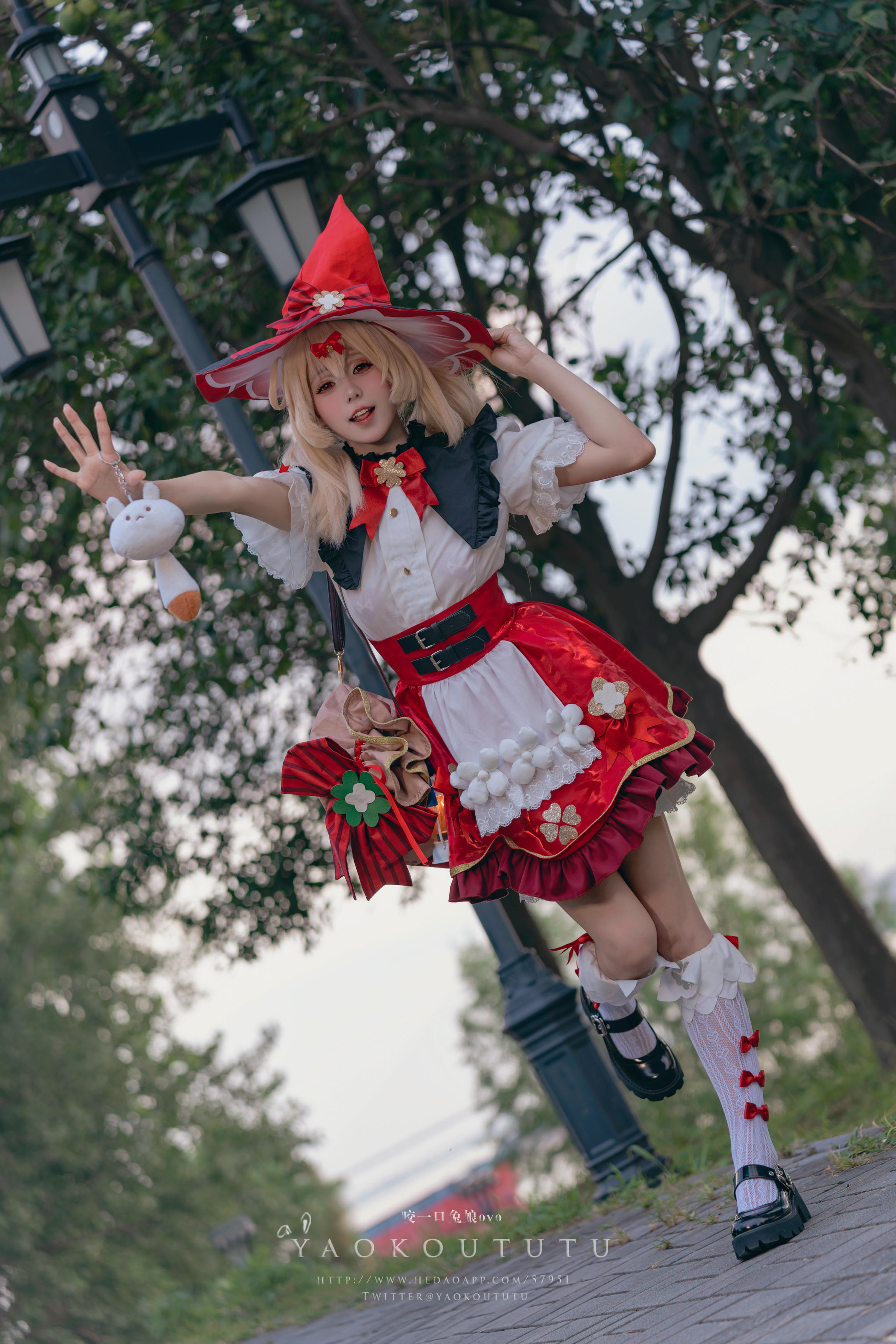 黏黏团子兔 NO.103 咬一口兔娘ovo『琪花星烛·可莉』可莉炸鱼舞 [66P1V 1.38GB]_第1集