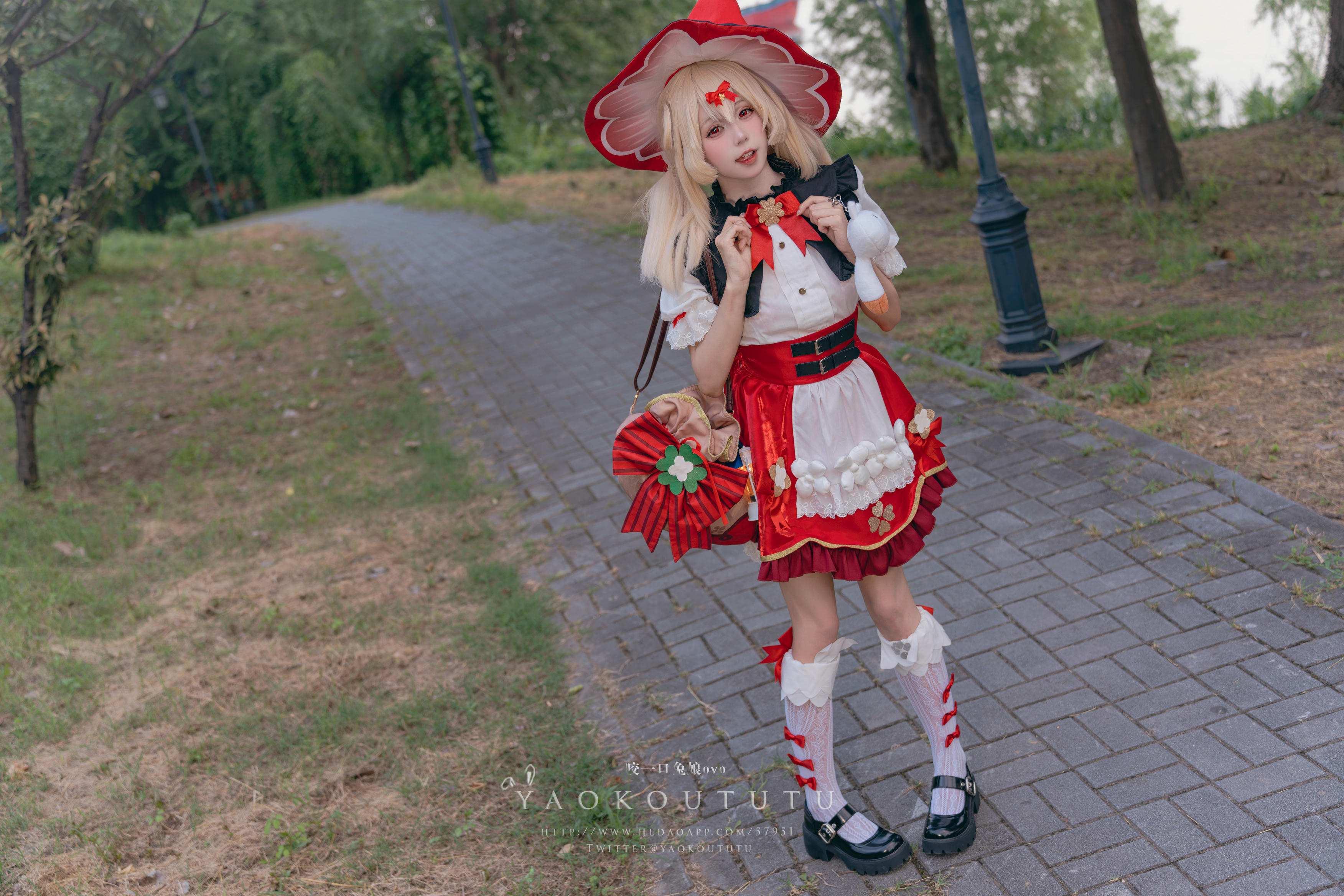 黏黏团子兔 NO.103 咬一口兔娘ovo『琪花星烛·可莉』可莉炸鱼舞 [66P1V 1.38GB]_第1集