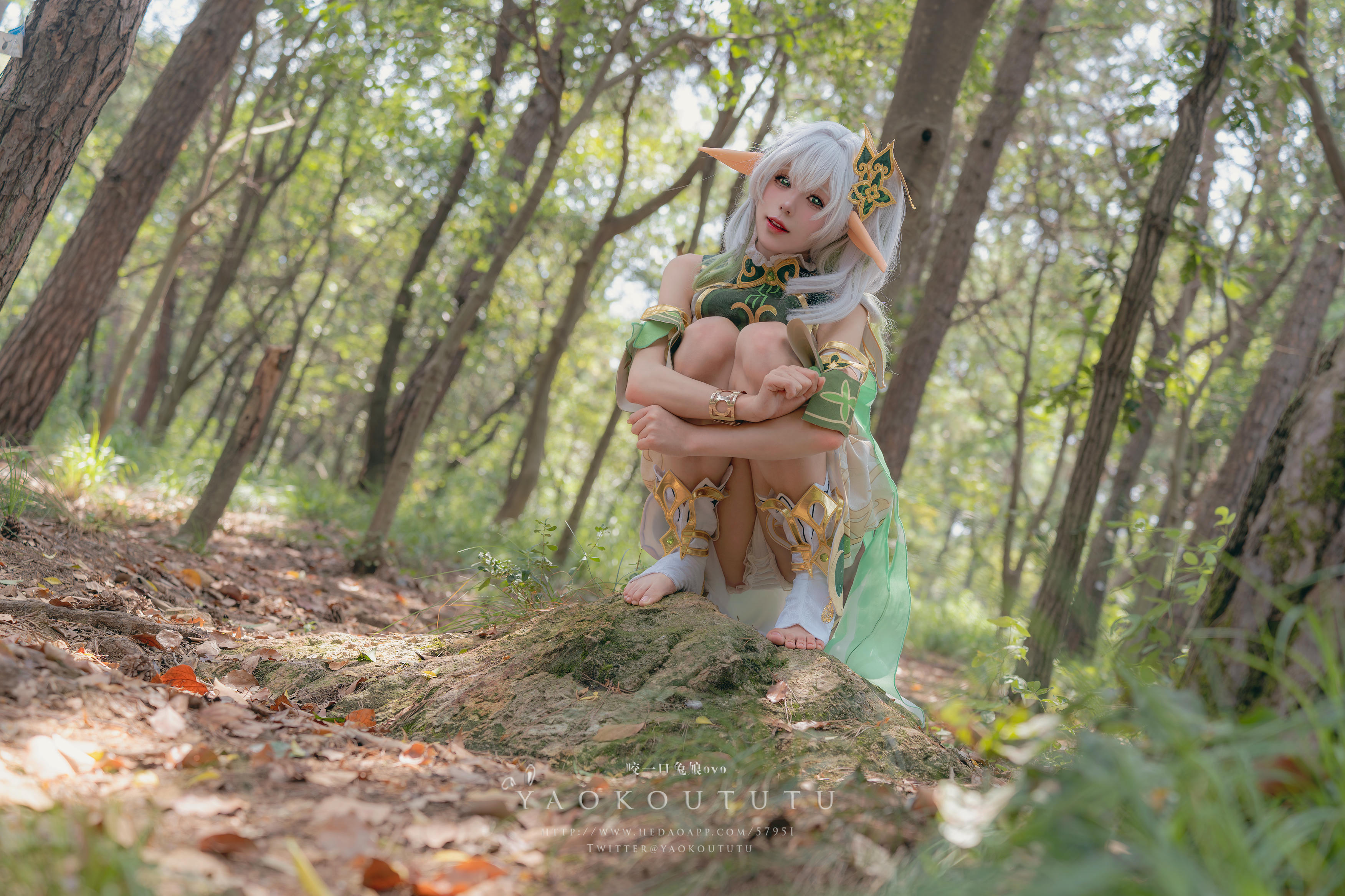 黏黏团子兔 NO.109 咬一口兔娘ovo 万年萝莉纳西妲&0.2s [65P1V-1.32G]_第1集