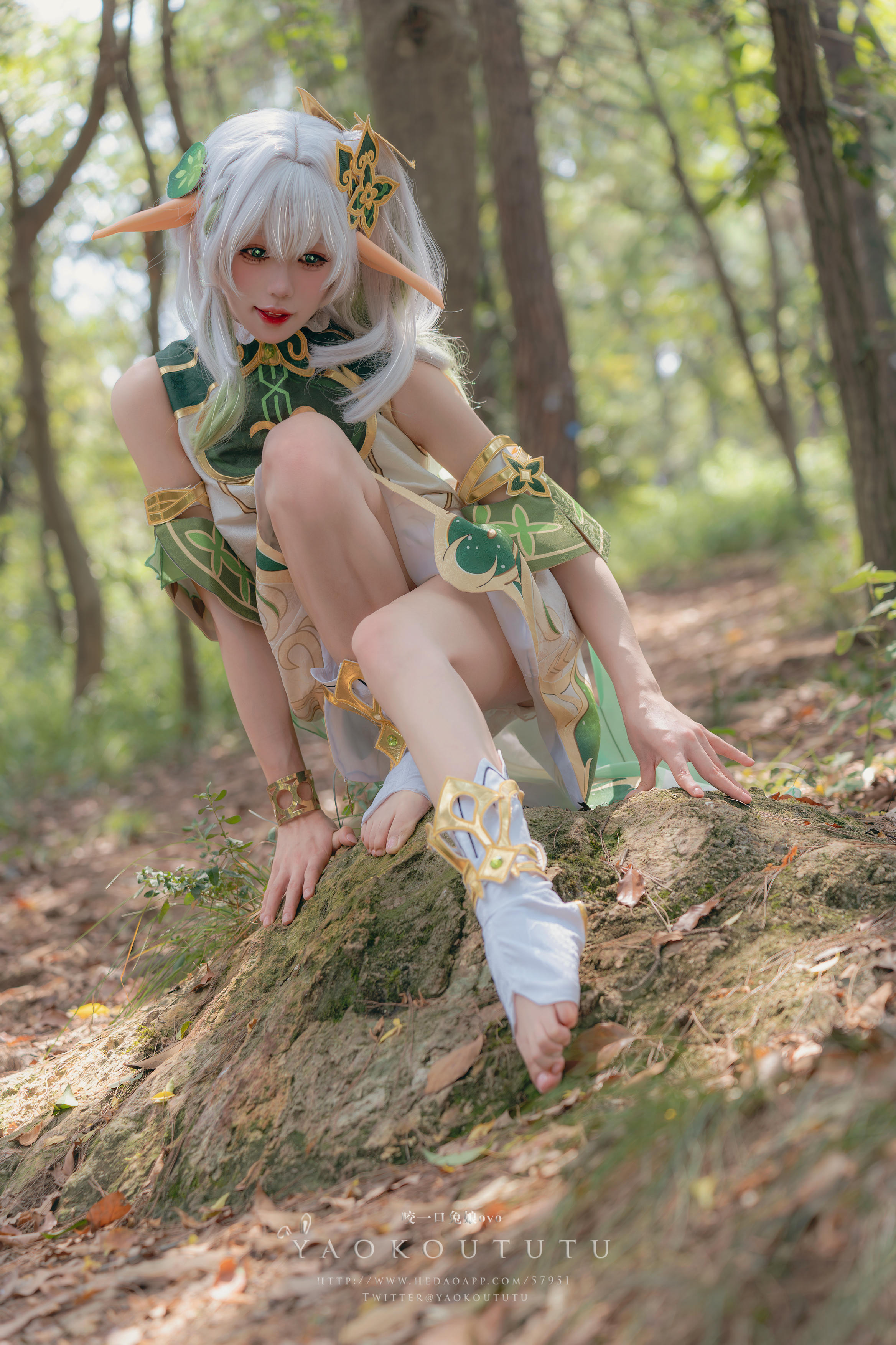 黏黏团子兔 NO.109 咬一口兔娘ovo 万年萝莉纳西妲&0.2s [65P1V-1.32G]_第1集