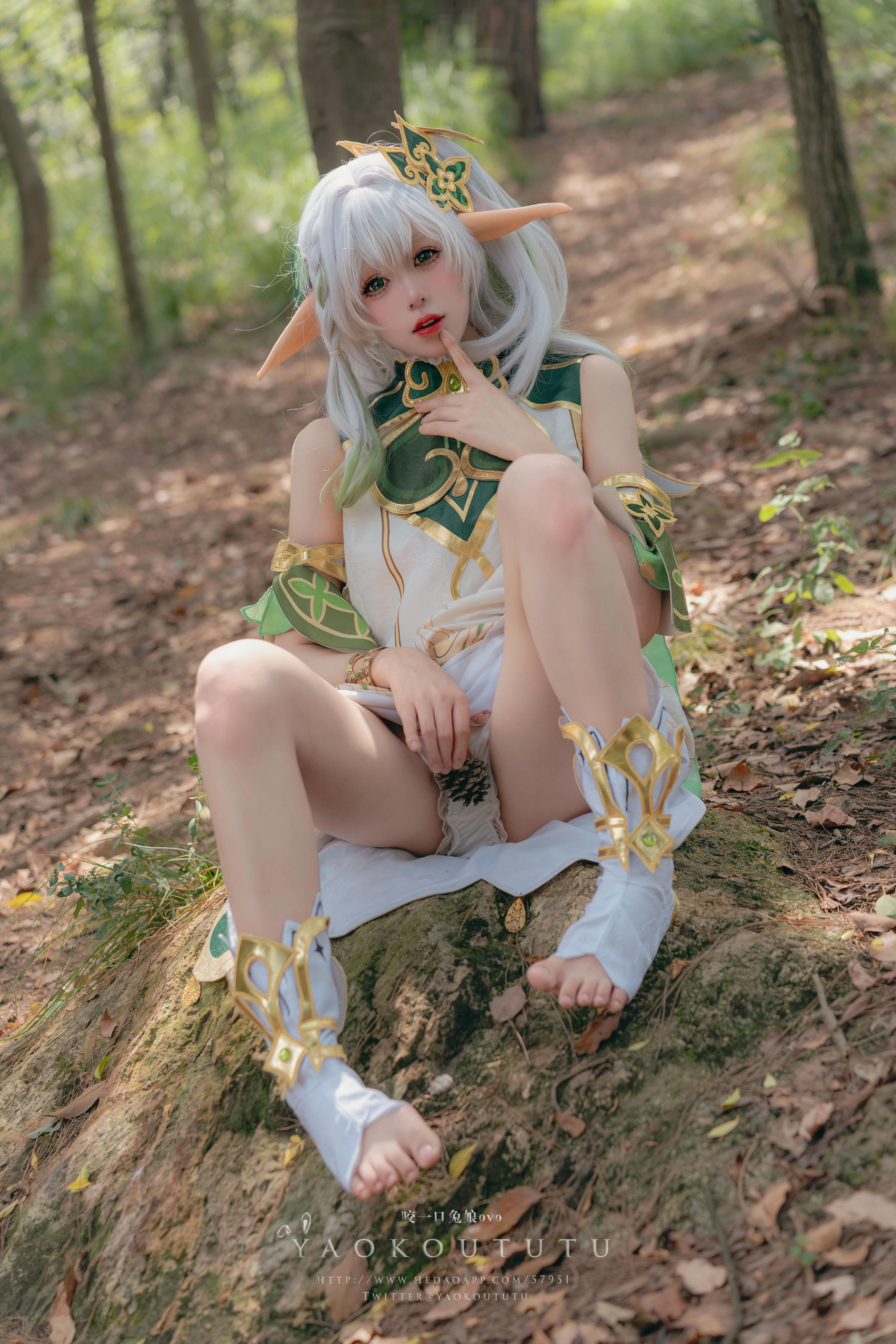 黏黏团子兔 NO.109 咬一口兔娘ovo 万年萝莉纳西妲&0.2s [65P1V-1.32G]_第2集