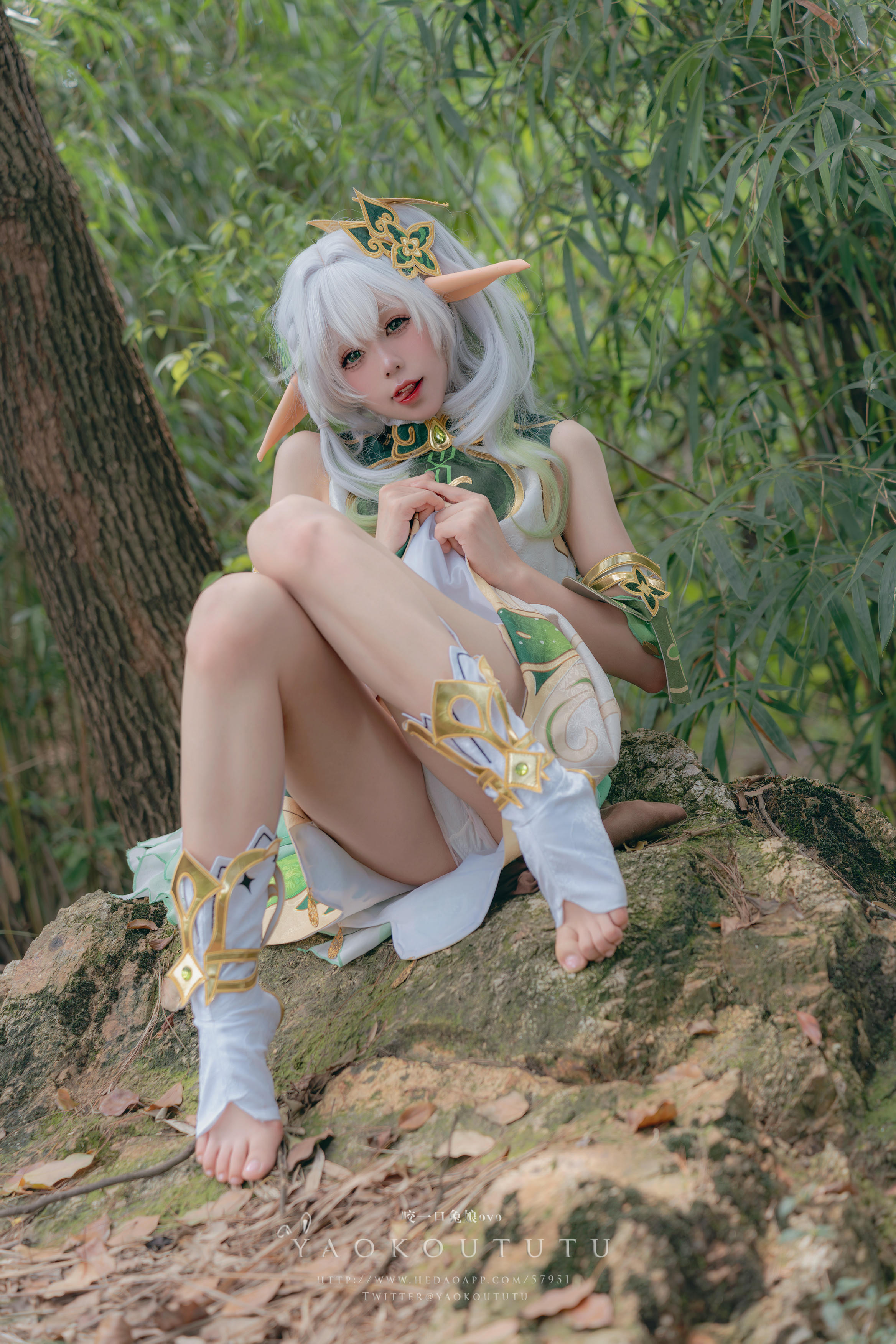 黏黏团子兔 NO.109 咬一口兔娘ovo 万年萝莉纳西妲&0.2s [65P1V-1.32G]_第2集