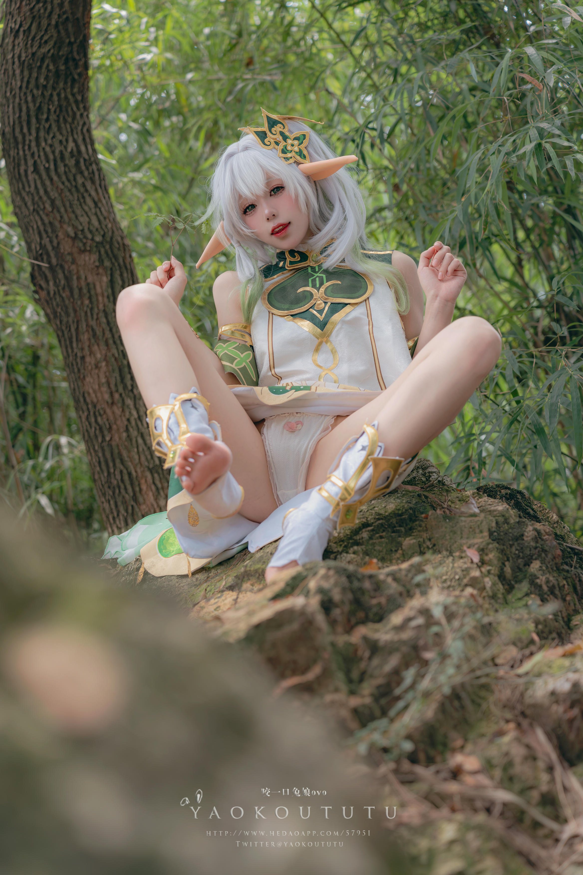 黏黏团子兔 NO.109 咬一口兔娘ovo 万年萝莉纳西妲&0.2s [65P1V-1.32G]_第2集