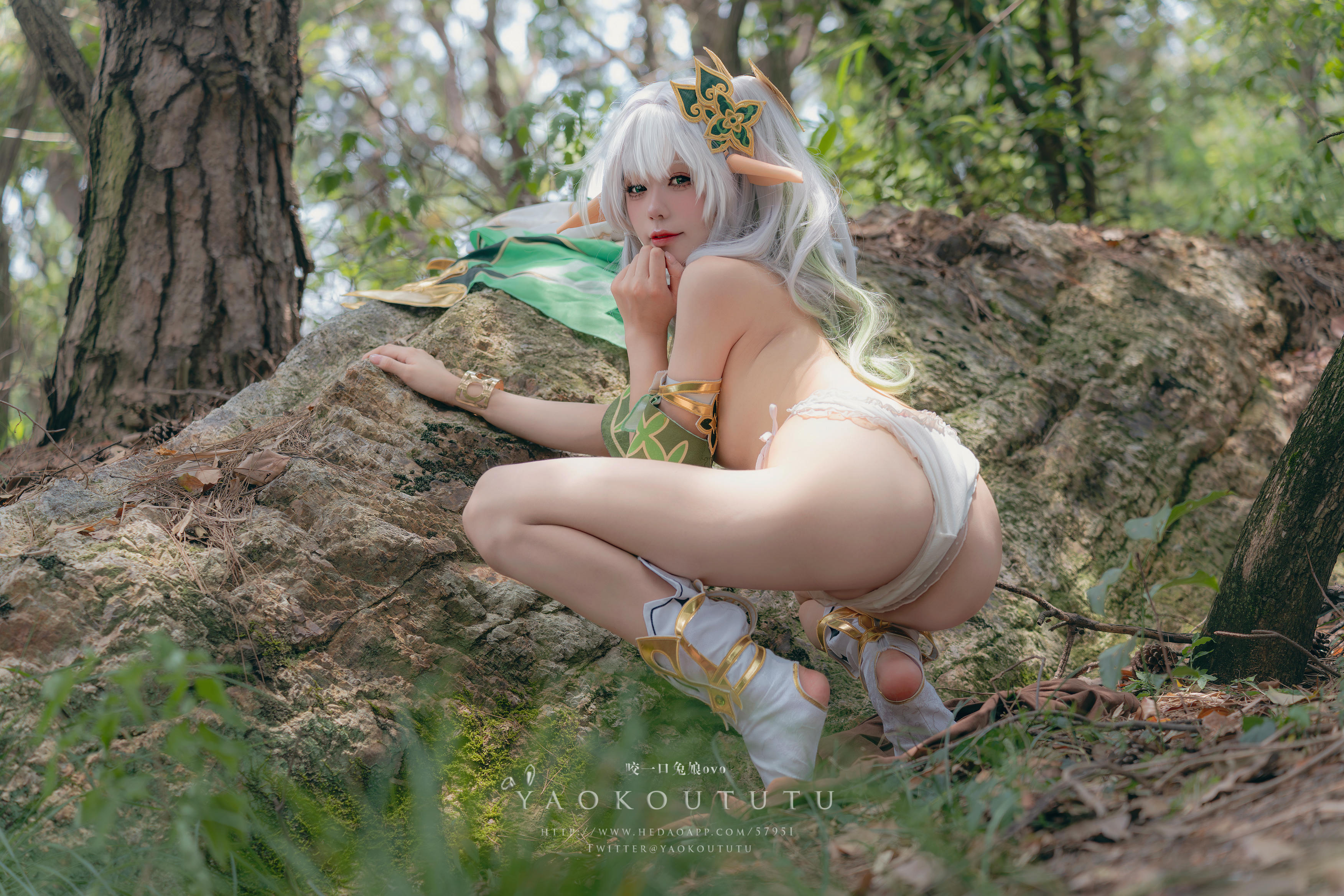 黏黏团子兔 NO.109 咬一口兔娘ovo 万年萝莉纳西妲&0.2s [65P1V-1.32G]_第4集