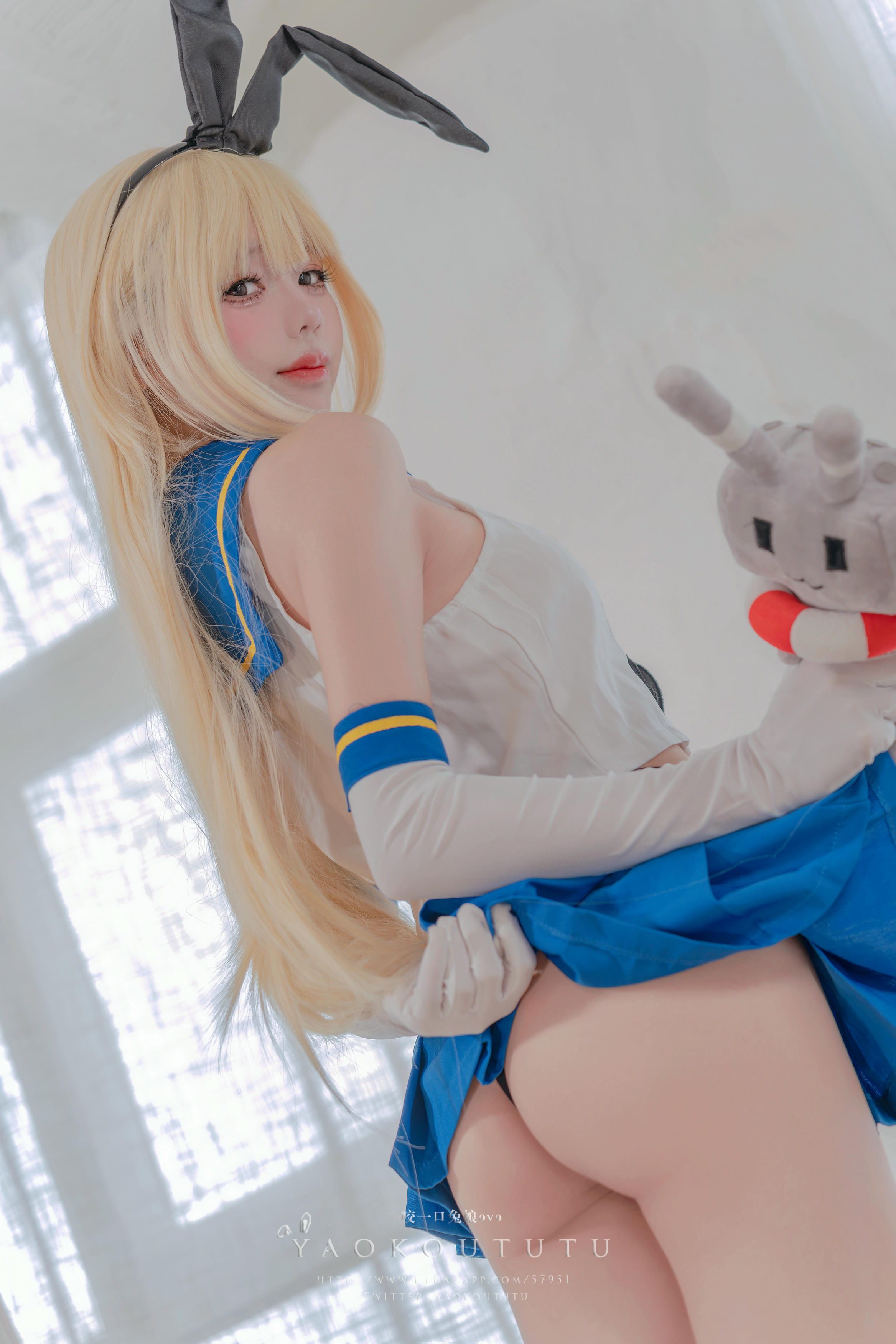 黏黏团子兔 NO.113 咬一口兔娘ovo 十月订阅『岛风的修整』Twice [74P1V 1.35GB]_第1集