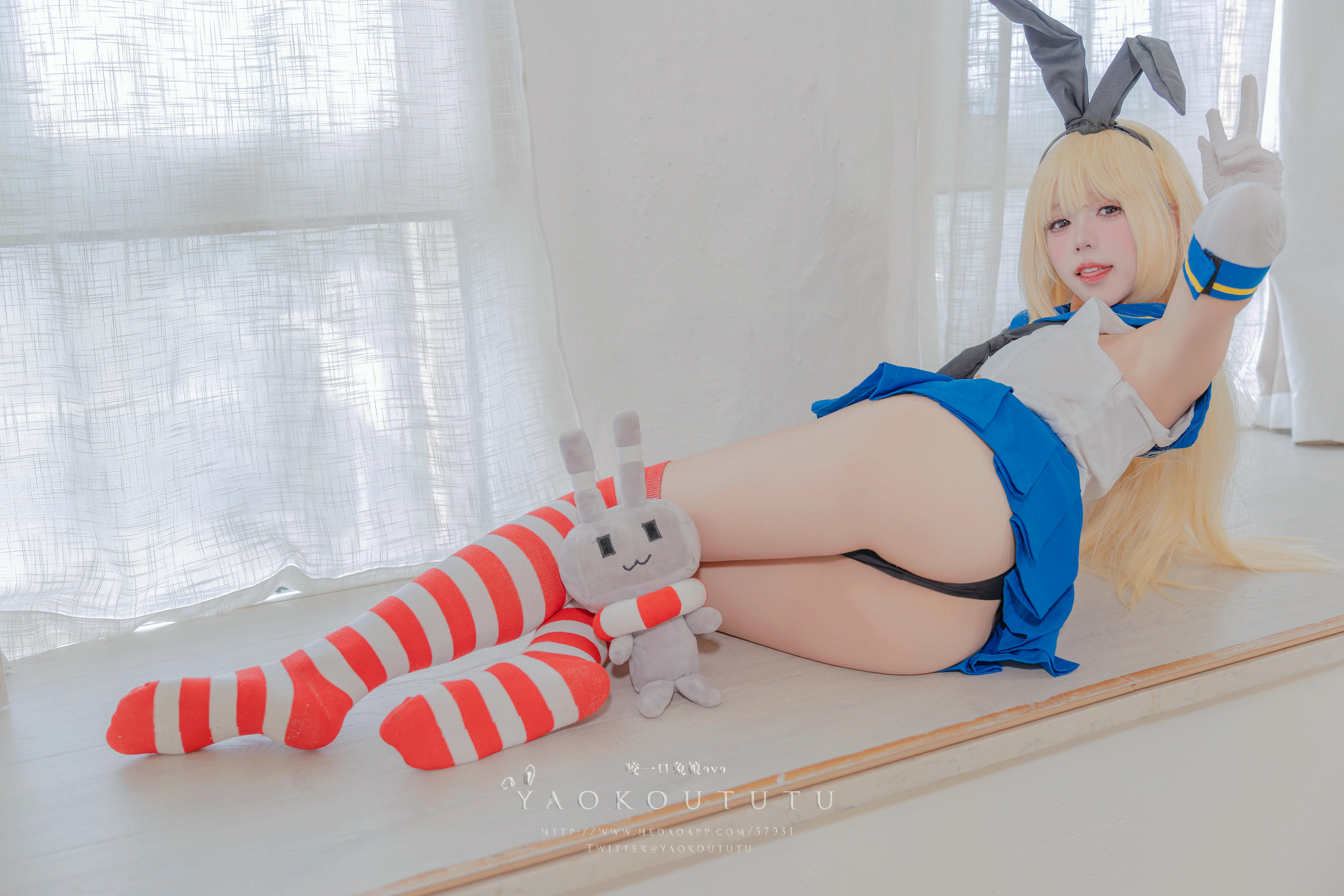 黏黏团子兔 NO.113 咬一口兔娘ovo 十月订阅『岛风的修整』Twice [74P1V 1.35GB]_第1集