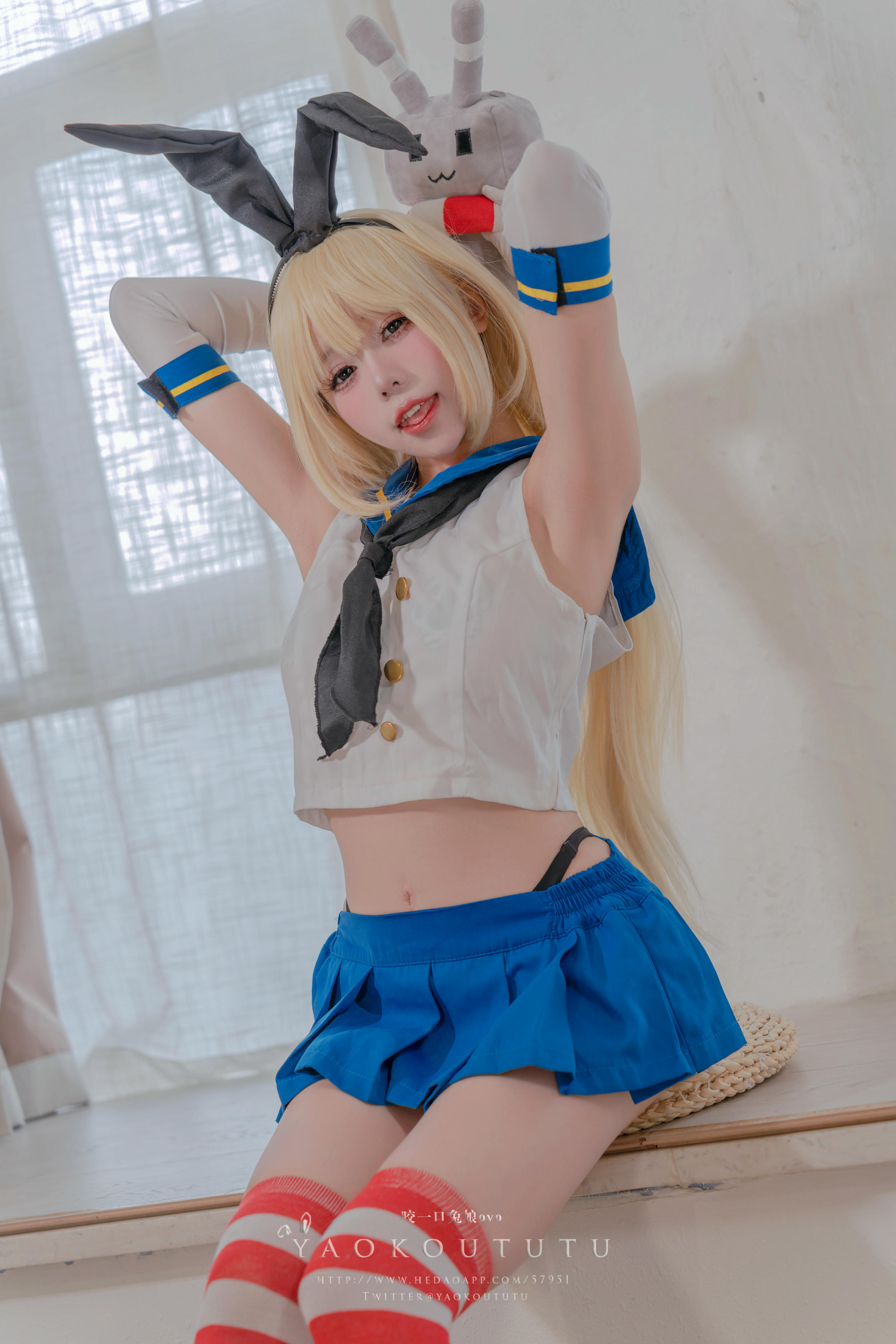 黏黏团子兔 NO.113 咬一口兔娘ovo 十月订阅『岛风的修整』Twice [74P1V 1.35GB]_第1集