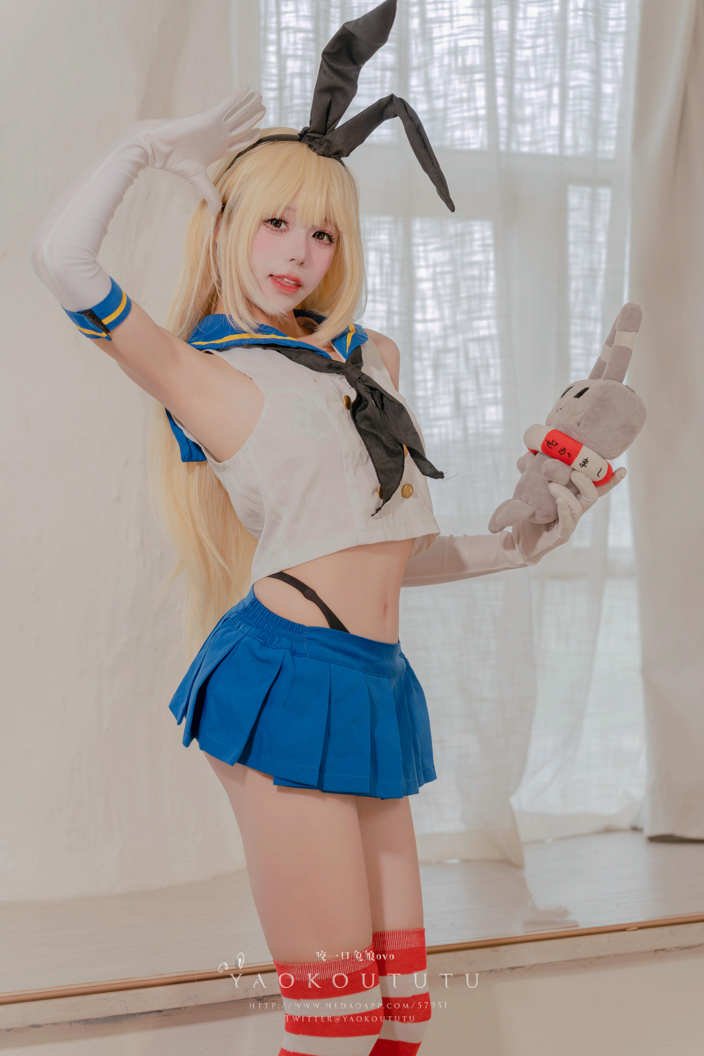 黏黏团子兔 NO.113 咬一口兔娘ovo 十月订阅『岛风的修整』Twice [74P1V 1.35GB]_第4集