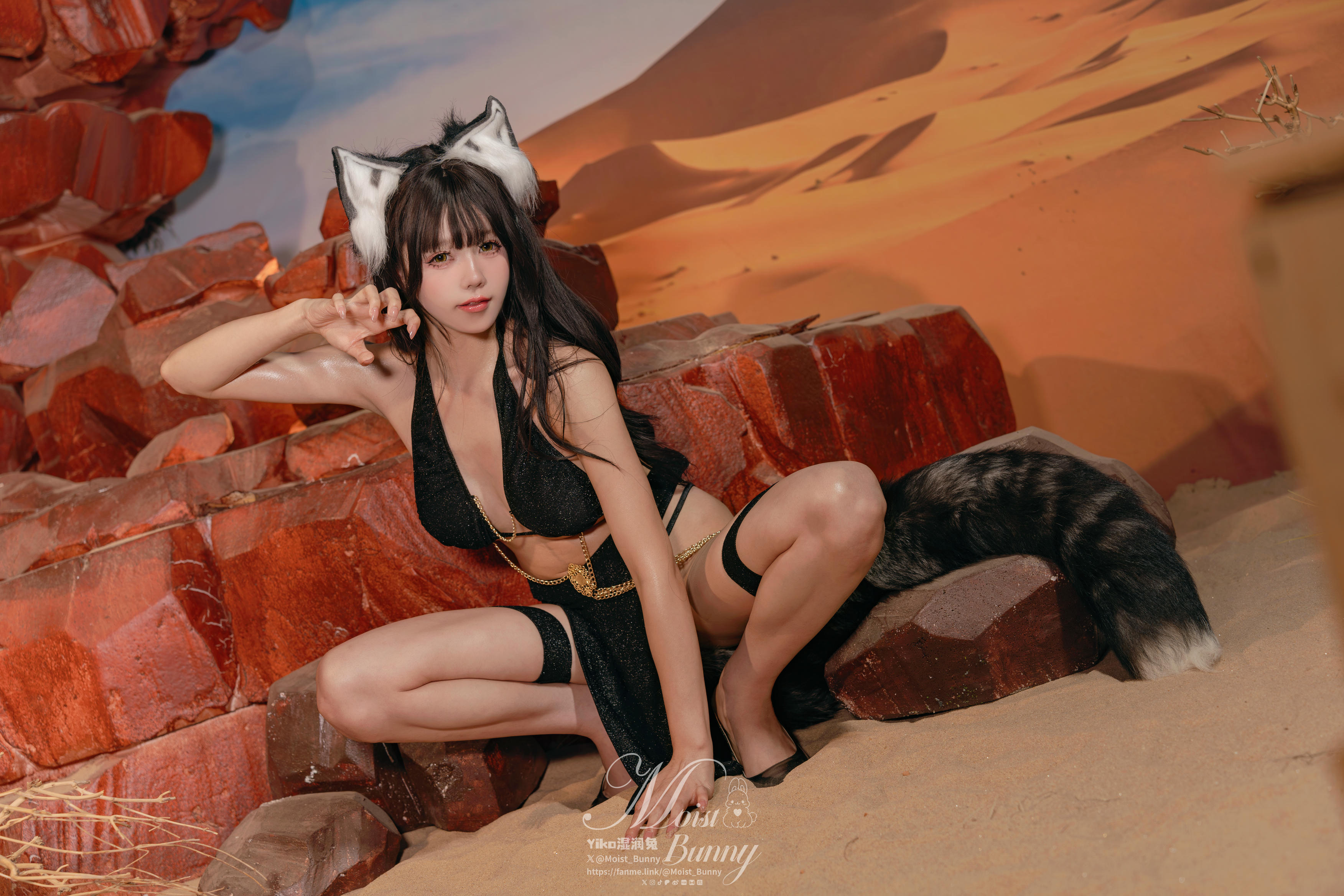 Yiko湿润兔 NO.203 24.12月票特典『狼的诱惑』[63P-1.01G]_第1集