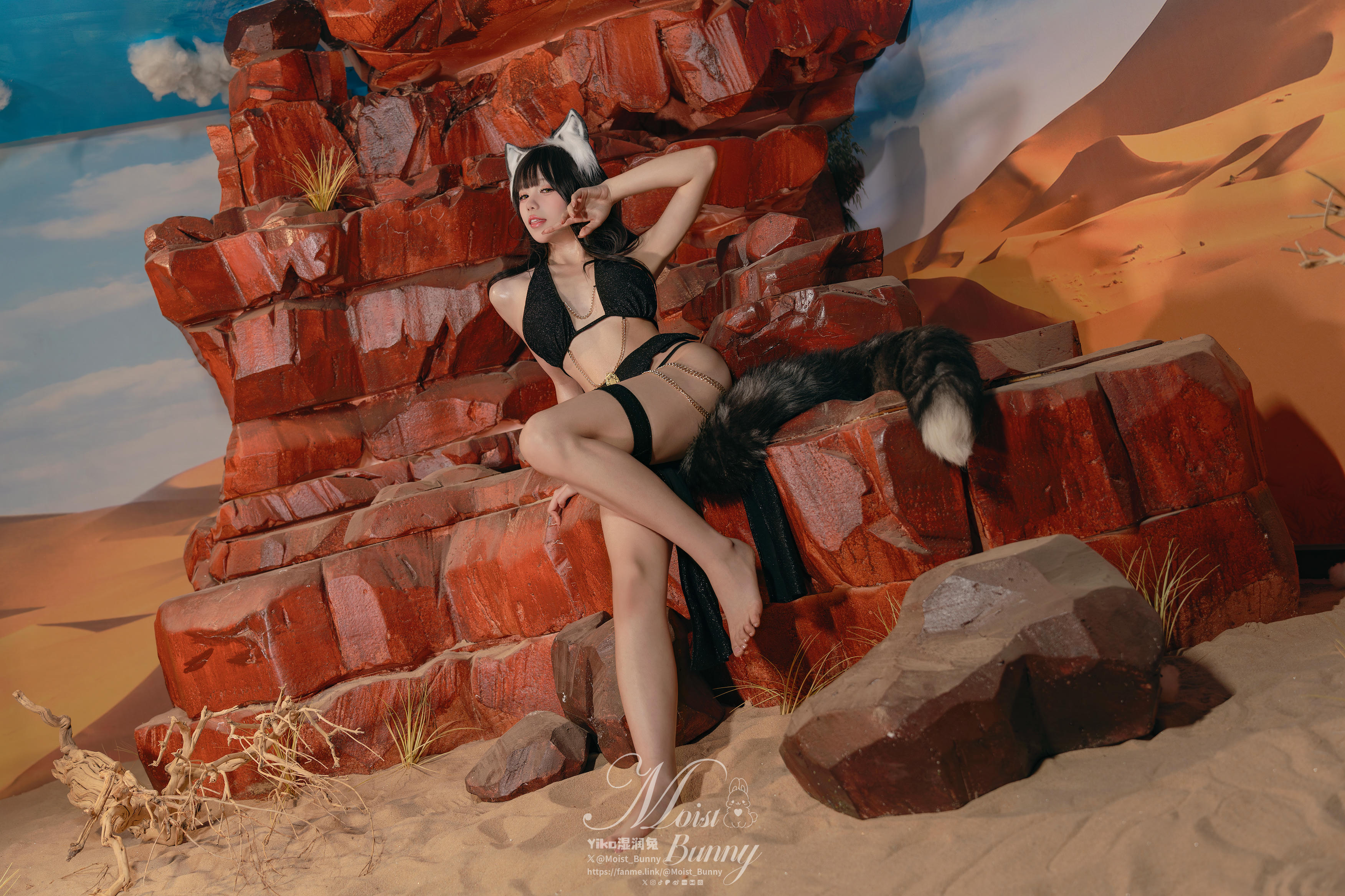 Yiko湿润兔 NO.203 24.12月票特典『狼的诱惑』[63P-1.01G]_第1集