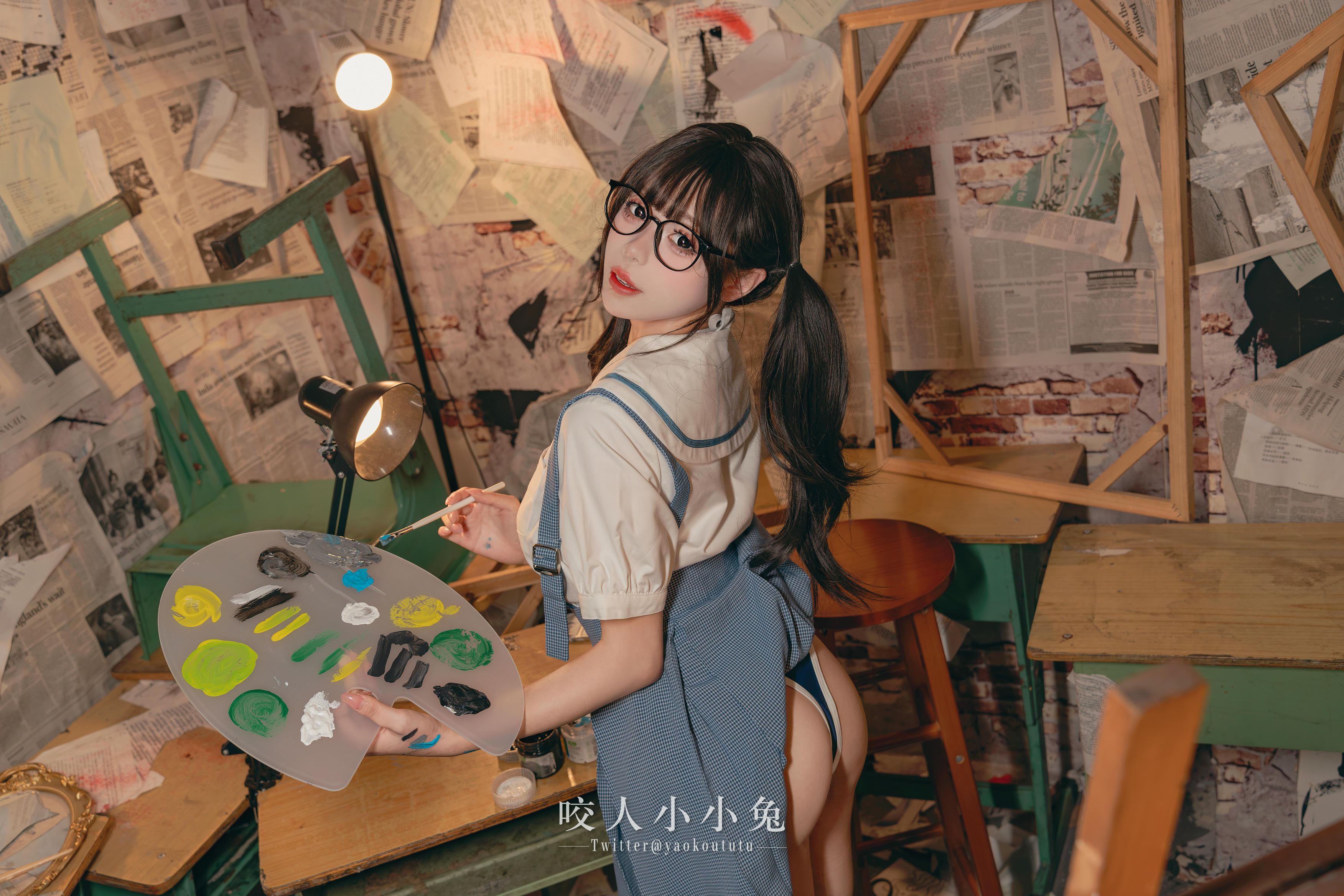 黏黏团子兔 NO.119 咬人小小兔 未成名画作&B+WITH+U [71P1V-1.62G]_第1集