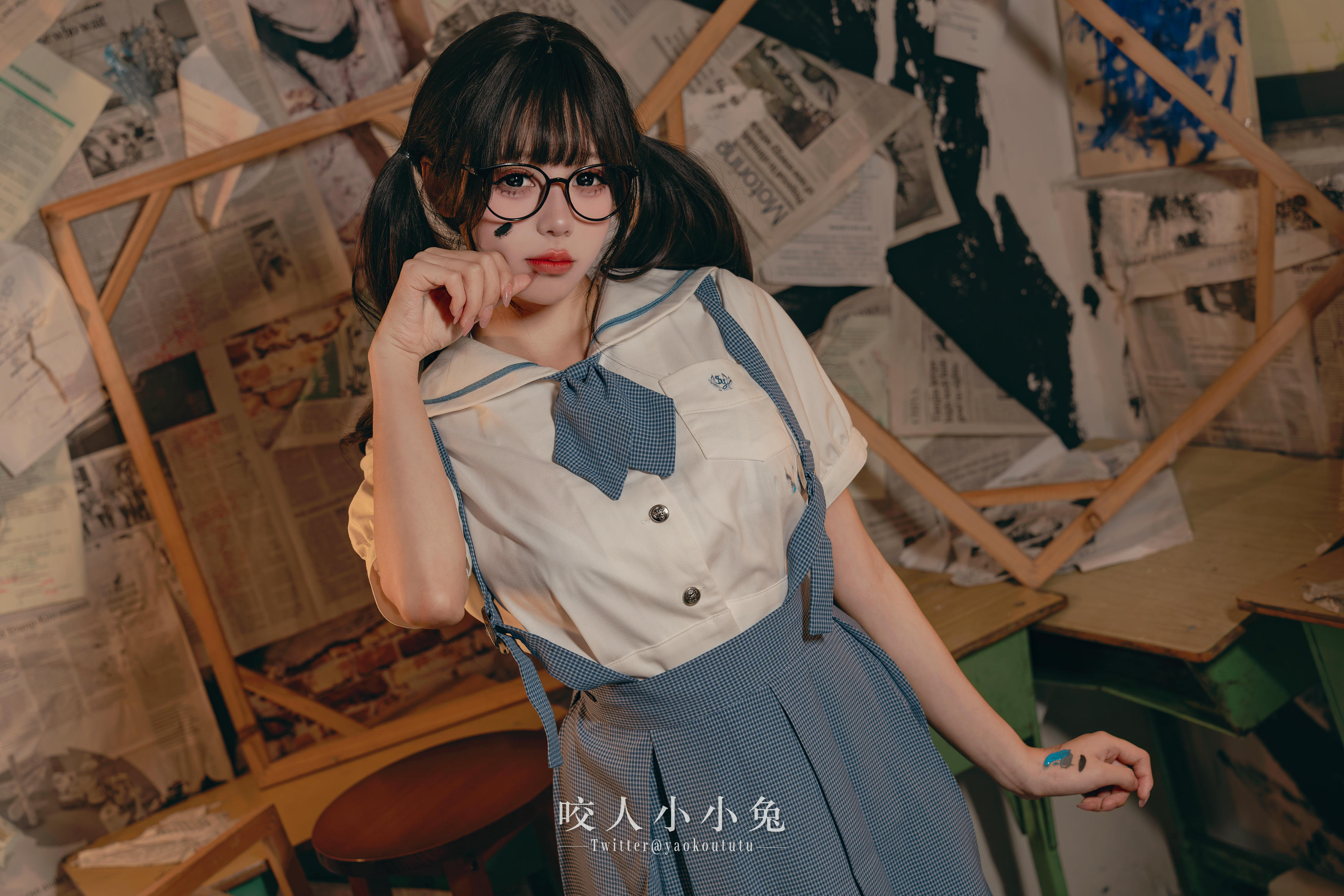 黏黏团子兔 NO.119 咬人小小兔 未成名画作&B+WITH+U [71P1V-1.62G]_第1集