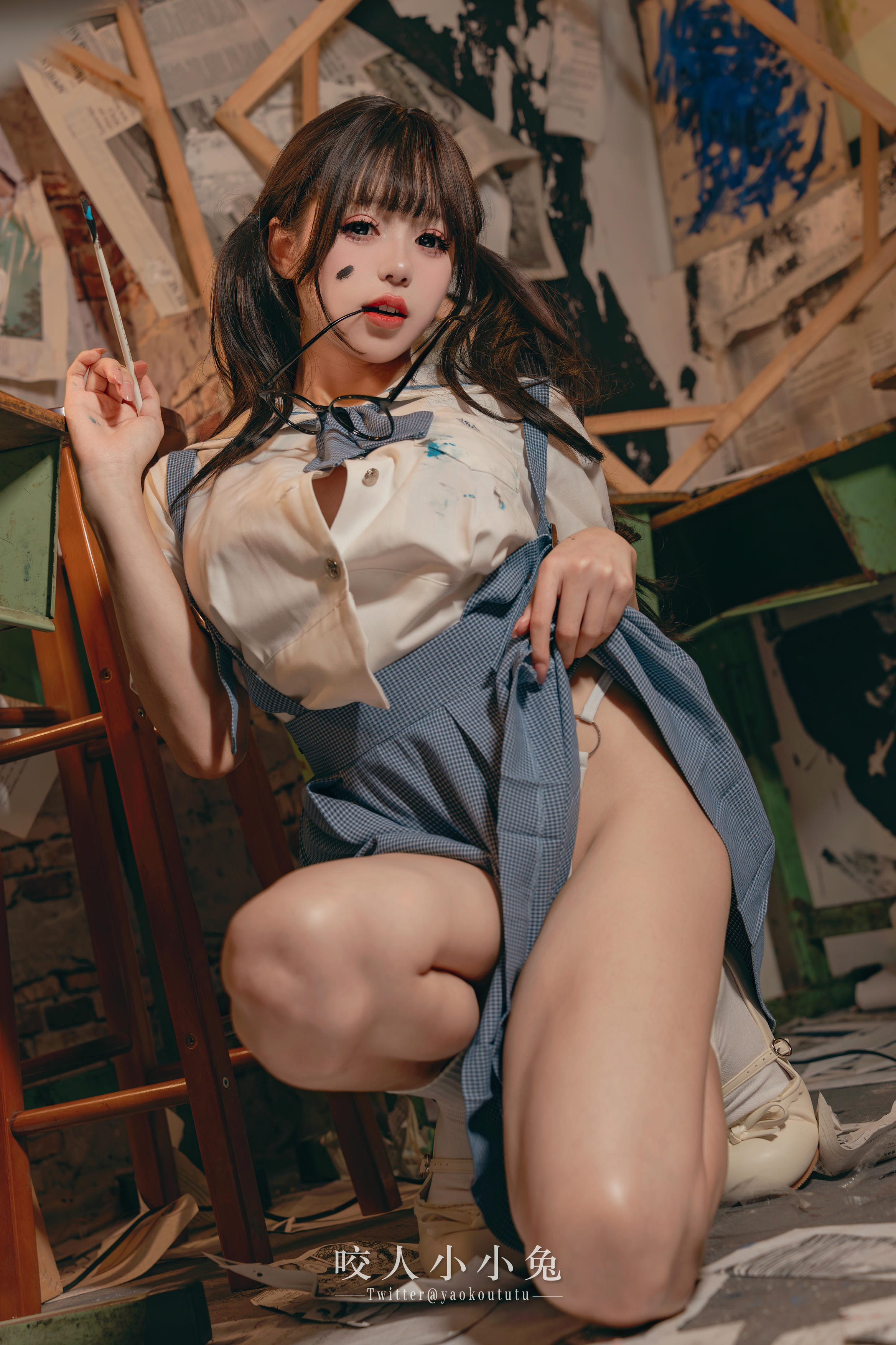 黏黏团子兔 NO.119 咬人小小兔 未成名画作&B+WITH+U [71P1V-1.62G]_第1集