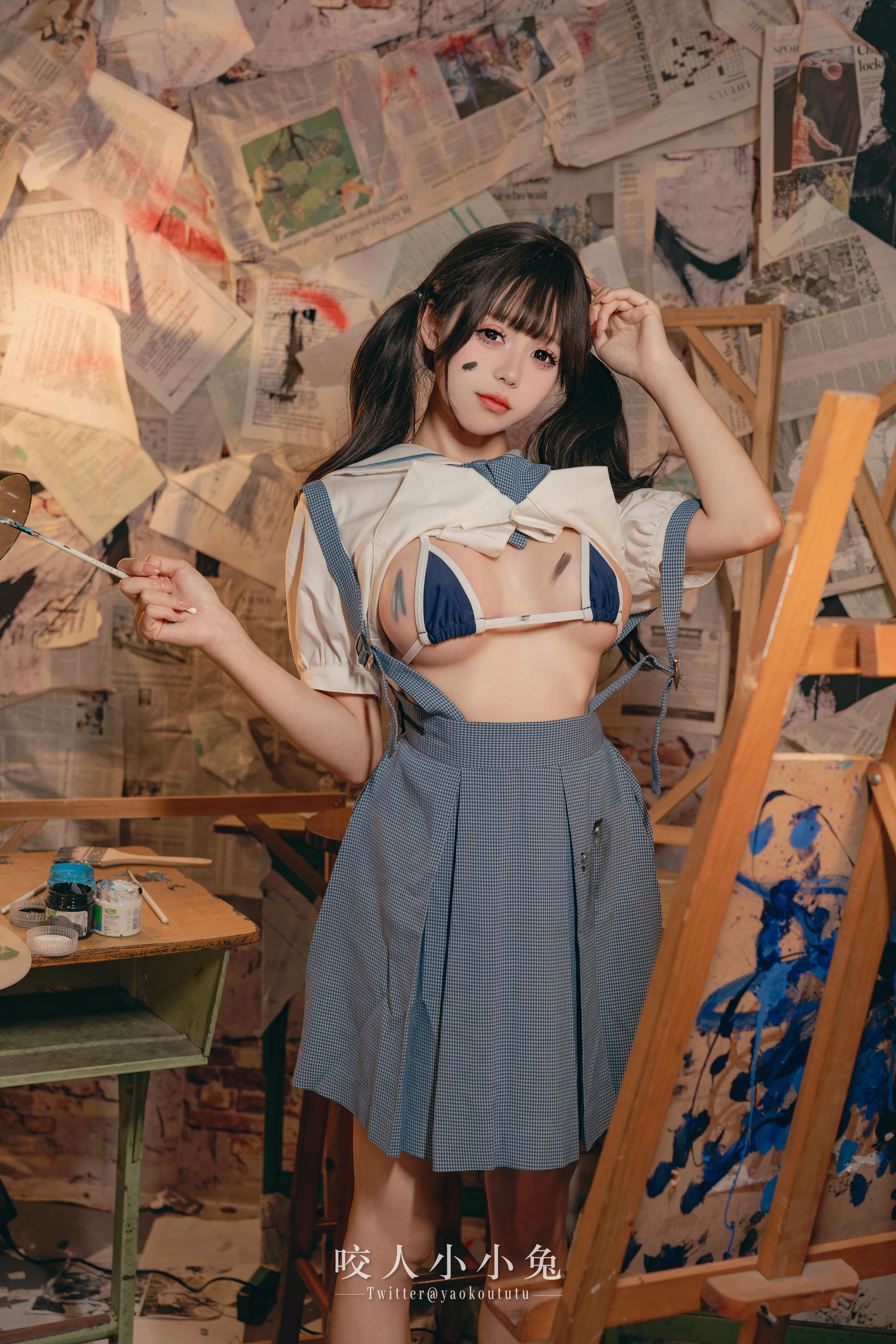 黏黏团子兔 NO.119 咬人小小兔 未成名画作&B+WITH+U [71P1V-1.62G]_第1集