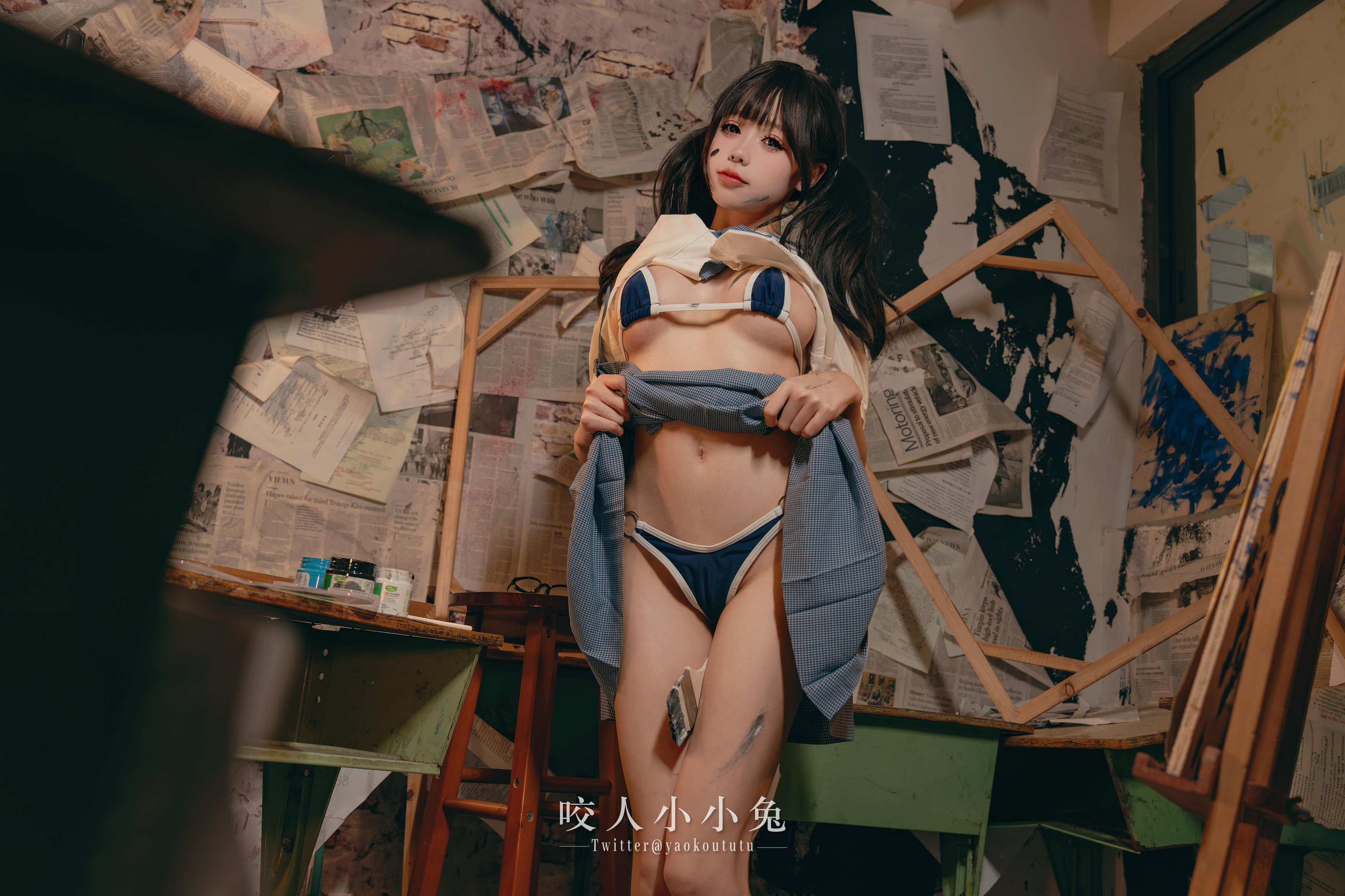 黏黏团子兔 NO.119 咬人小小兔 未成名画作&B+WITH+U [71P1V-1.62G]_第2集