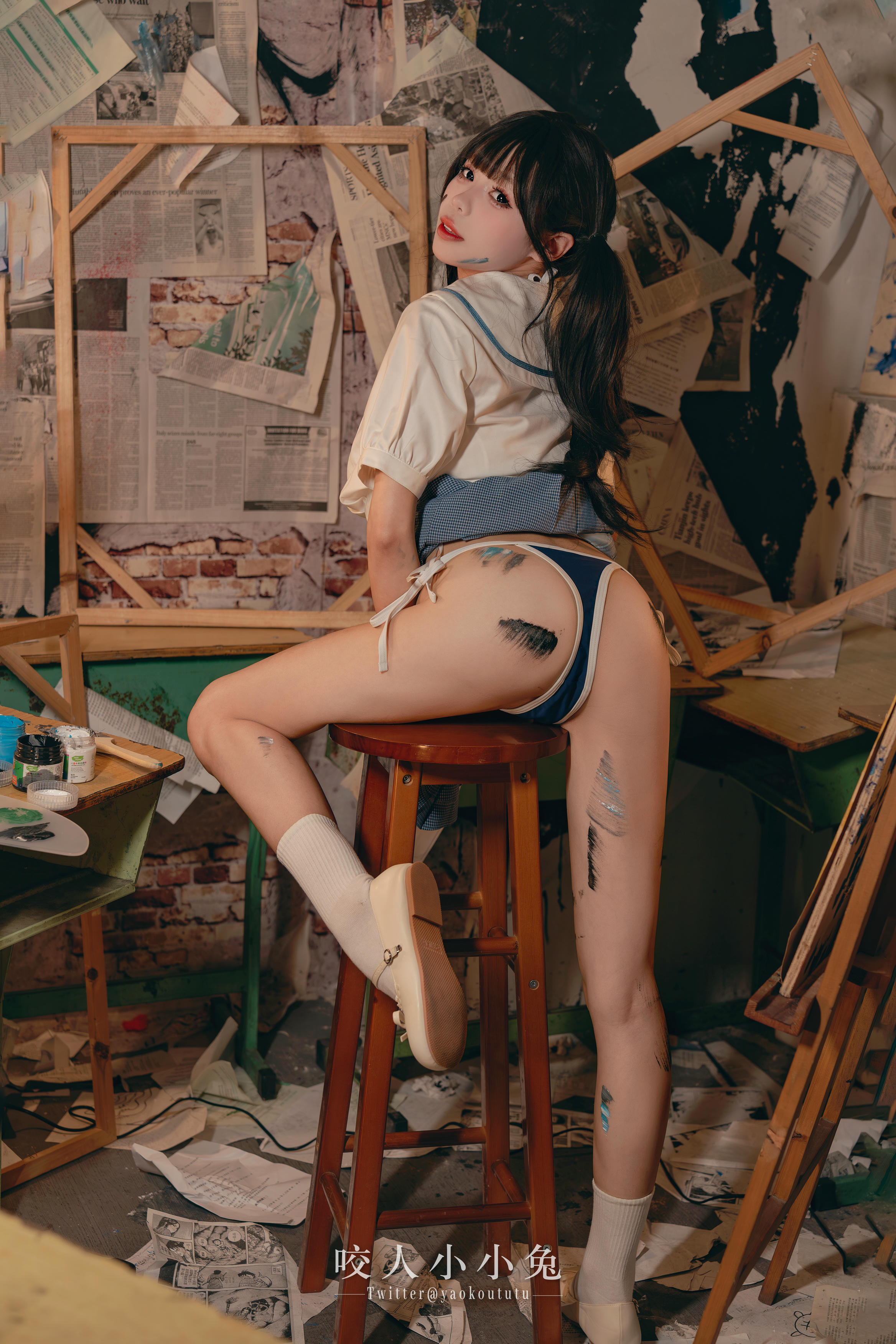 黏黏团子兔 NO.119 咬人小小兔 未成名画作&B+WITH+U [71P1V-1.62G]_第2集