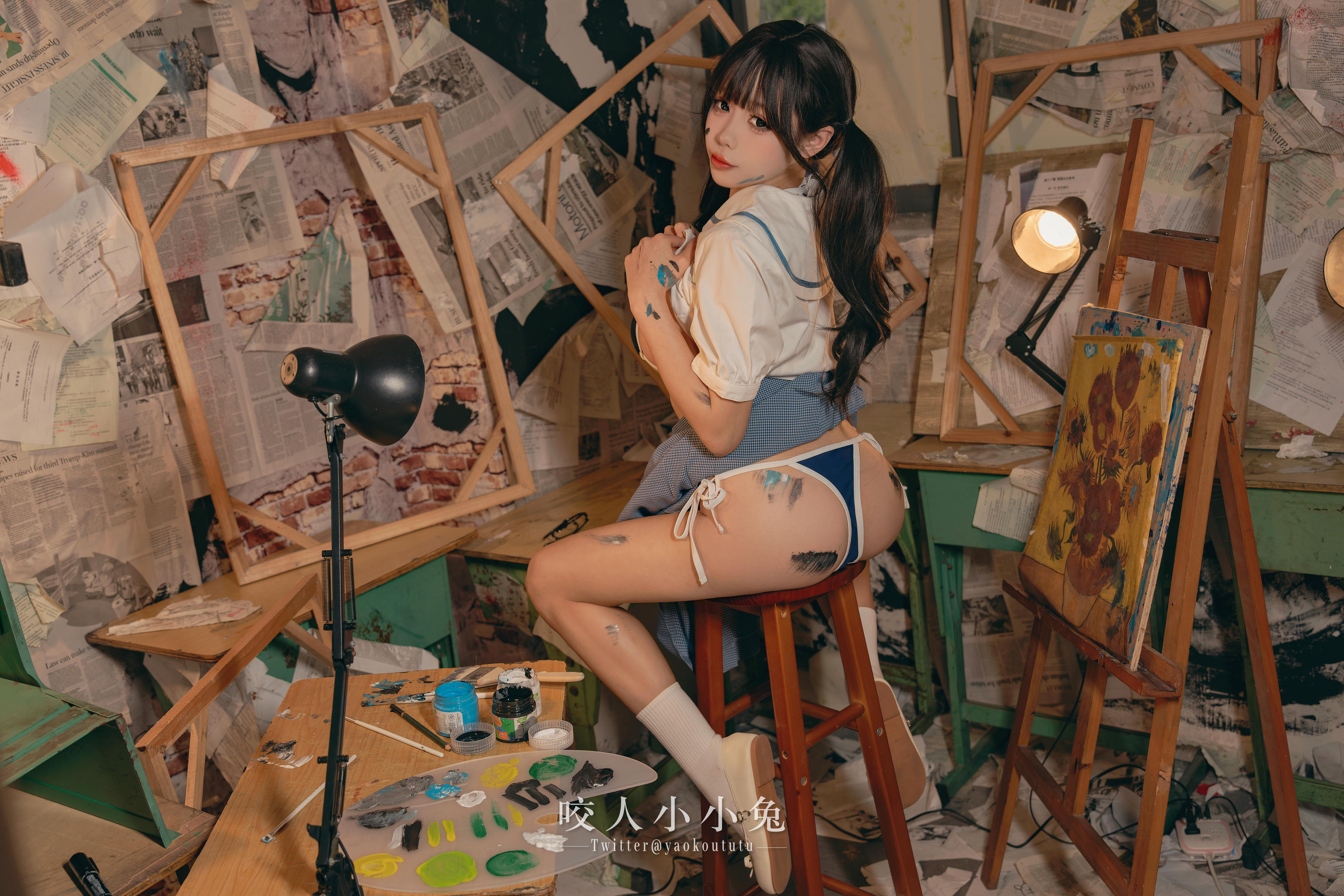 黏黏团子兔 NO.119 咬人小小兔 未成名画作&B+WITH+U [71P1V-1.62G]_第2集