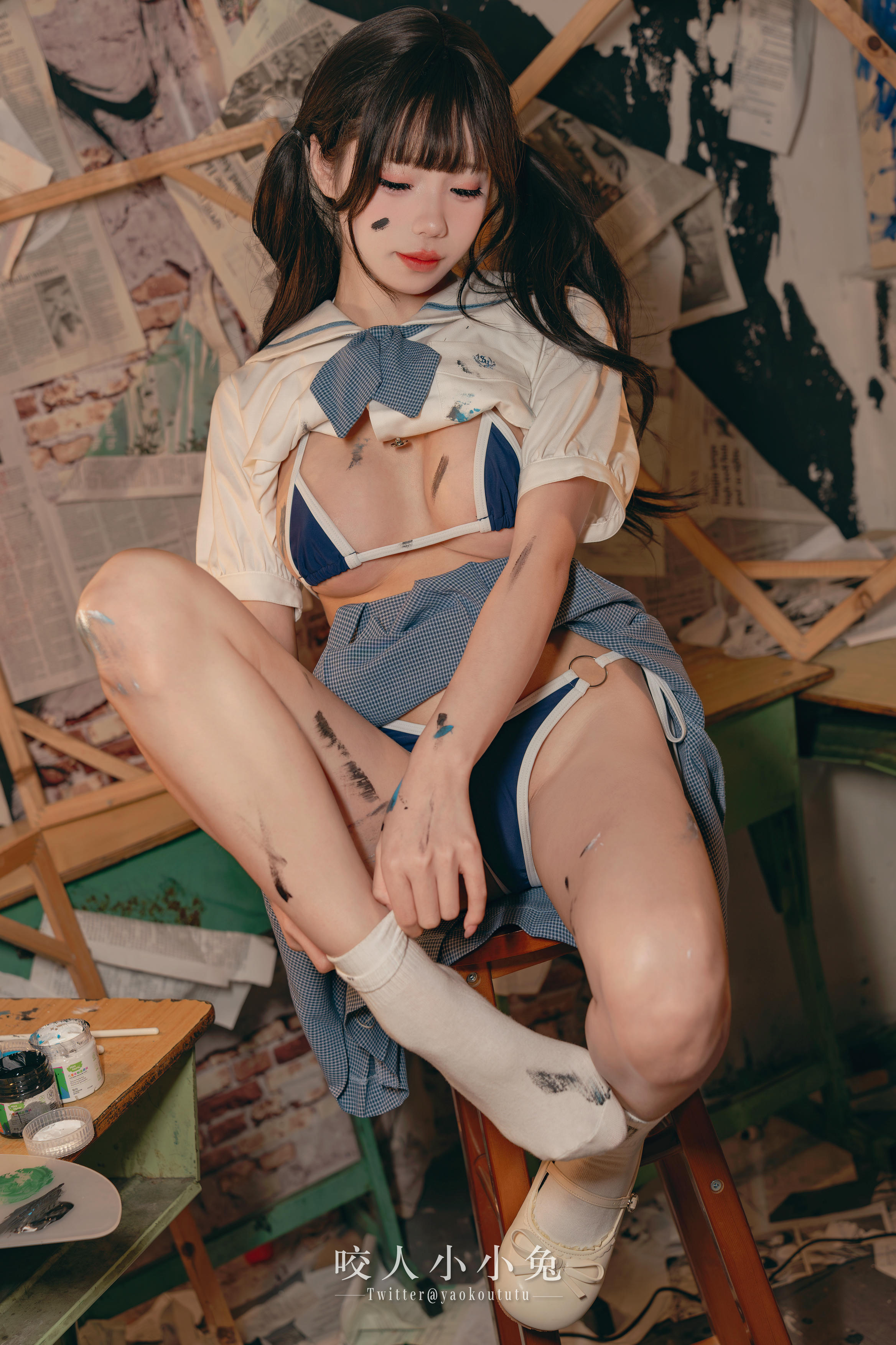 黏黏团子兔 NO.119 咬人小小兔 未成名画作&B+WITH+U [71P1V-1.62G]_第2集