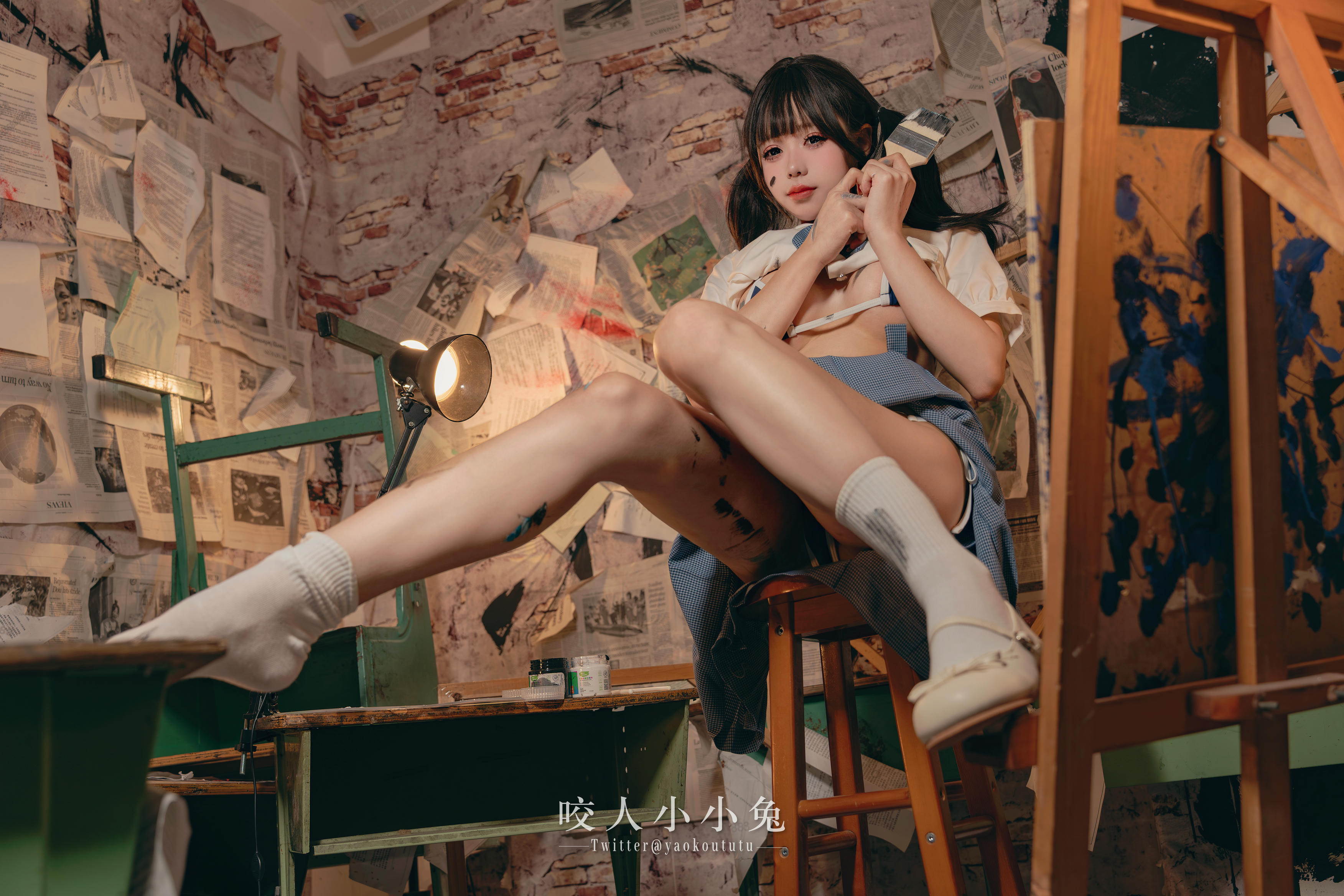 黏黏团子兔 NO.119 咬人小小兔 未成名画作&B+WITH+U [71P1V-1.62G]_第2集