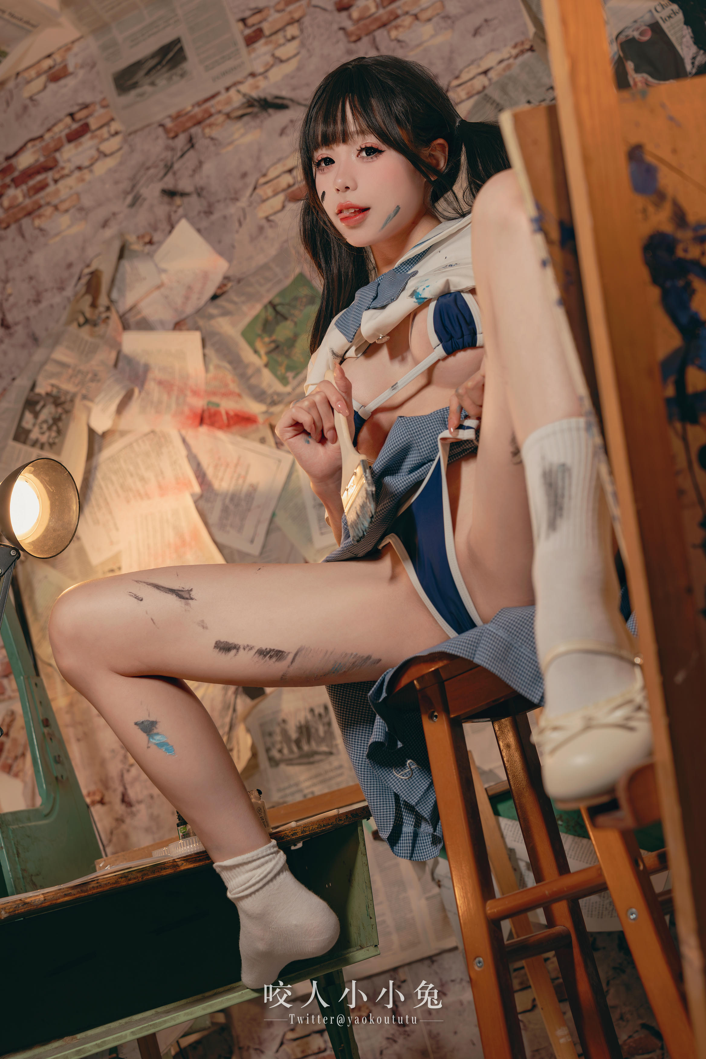 黏黏团子兔 NO.119 咬人小小兔 未成名画作&B+WITH+U [71P1V-1.62G]_第2集