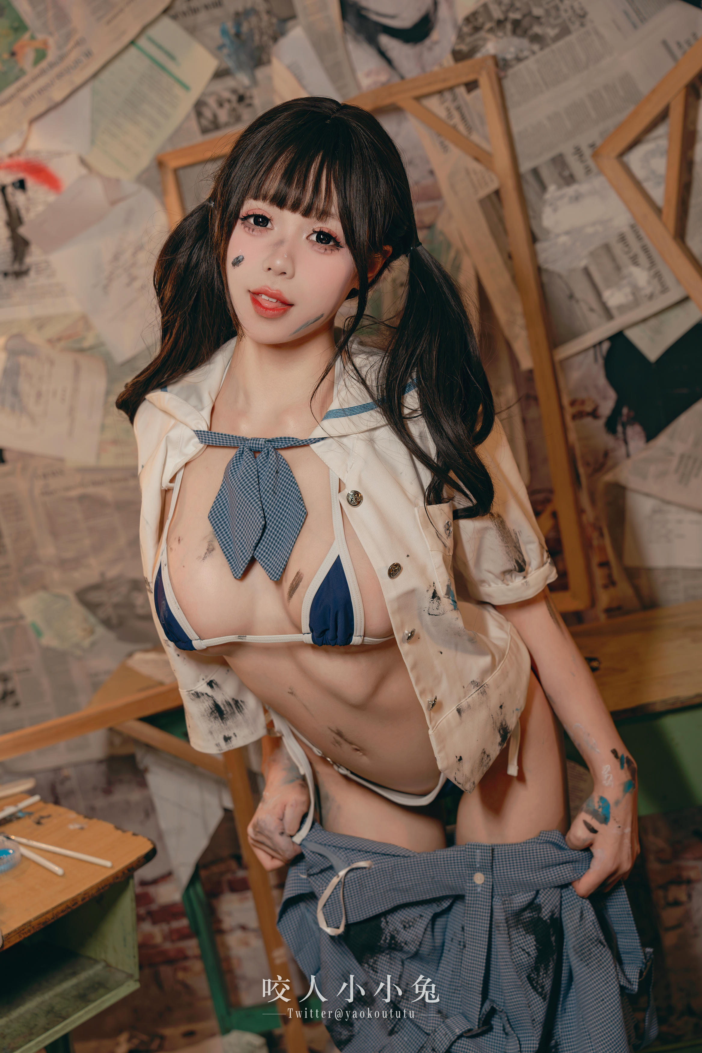 黏黏团子兔 NO.119 咬人小小兔 未成名画作&B+WITH+U [71P1V-1.62G]_第2集