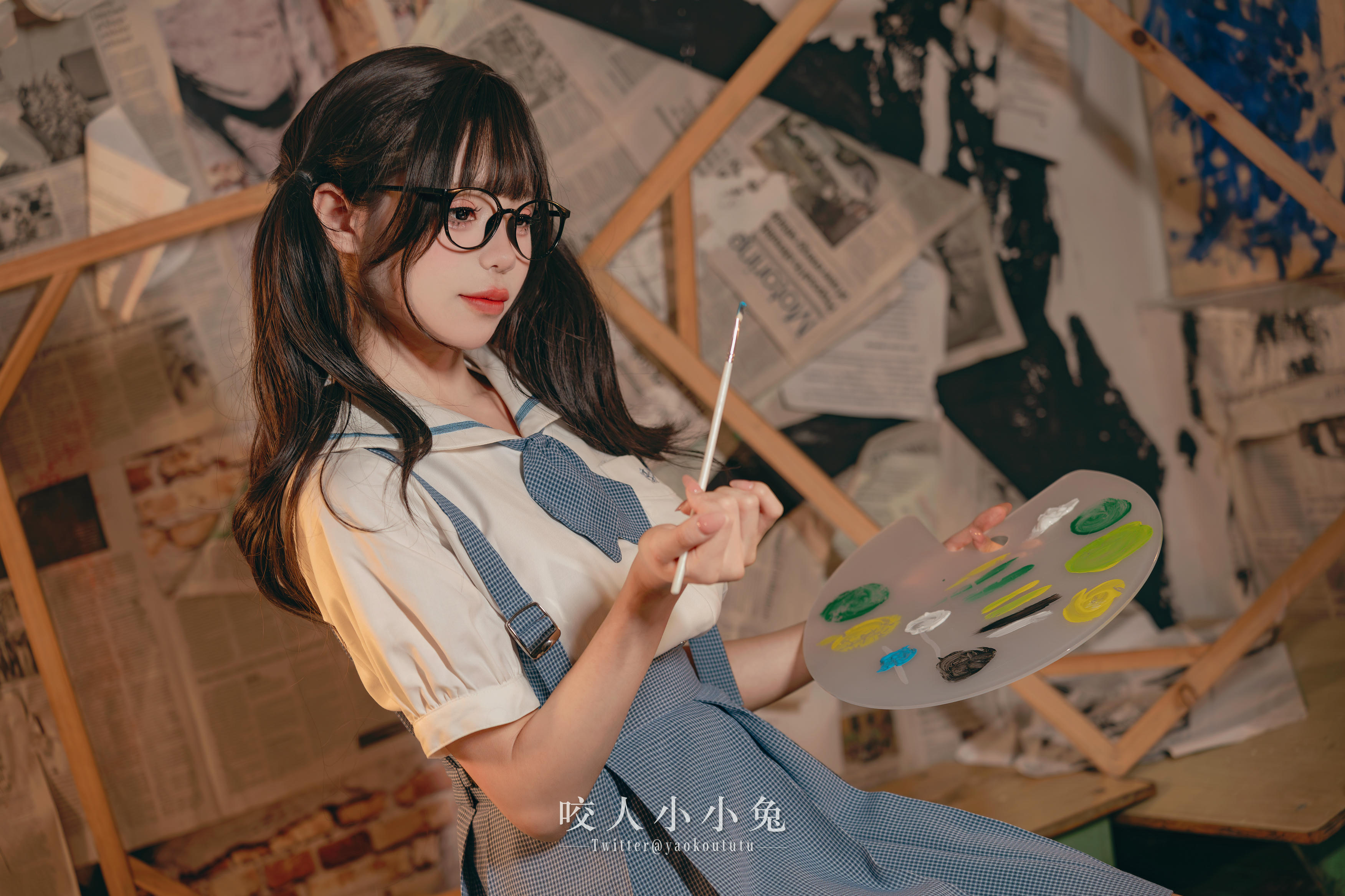 黏黏团子兔 NO.119 咬人小小兔 未成名画作&B+WITH+U [71P1V-1.62G]_第1集