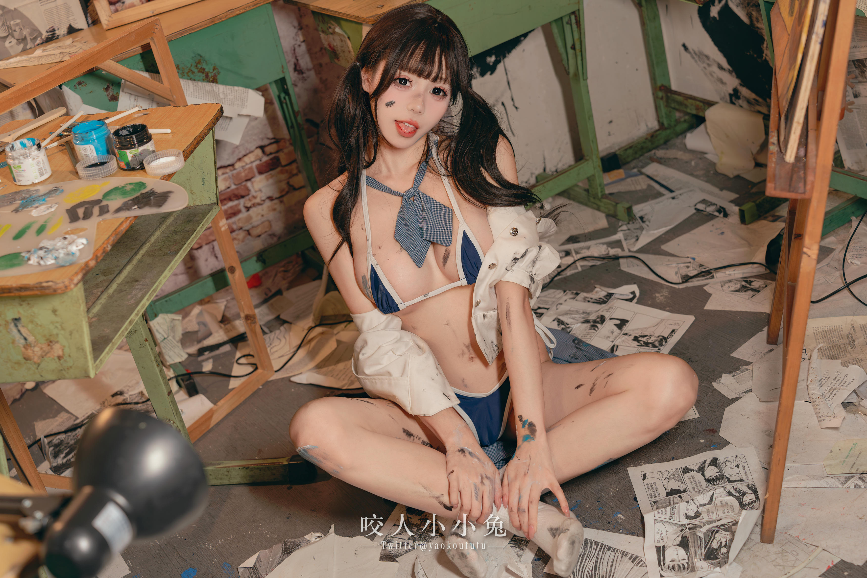 黏黏团子兔 NO.119 咬人小小兔 未成名画作&B+WITH+U [71P1V-1.62G]_第3集