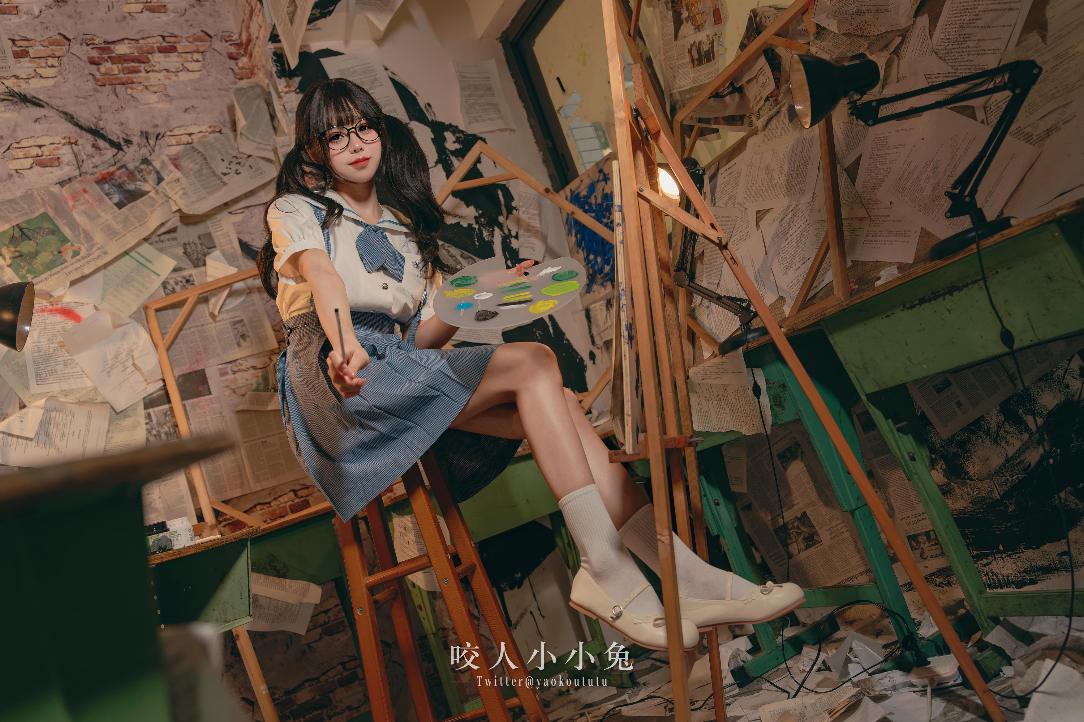 黏黏团子兔 NO.119 咬人小小兔 未成名画作&B+WITH+U [71P1V-1.62G]_第1集