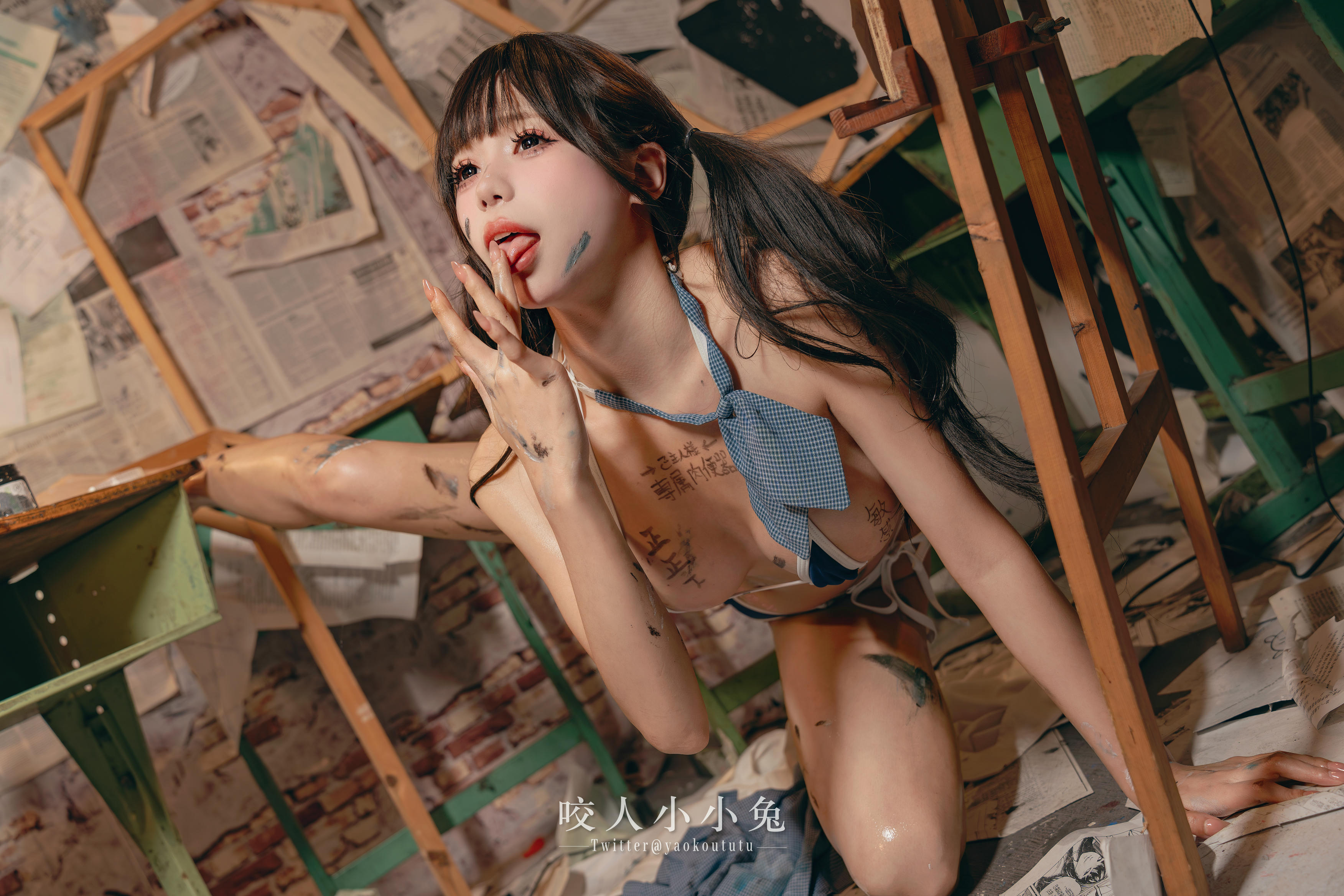 黏黏团子兔 NO.119 咬人小小兔 未成名画作&B+WITH+U [71P1V-1.62G]_第3集