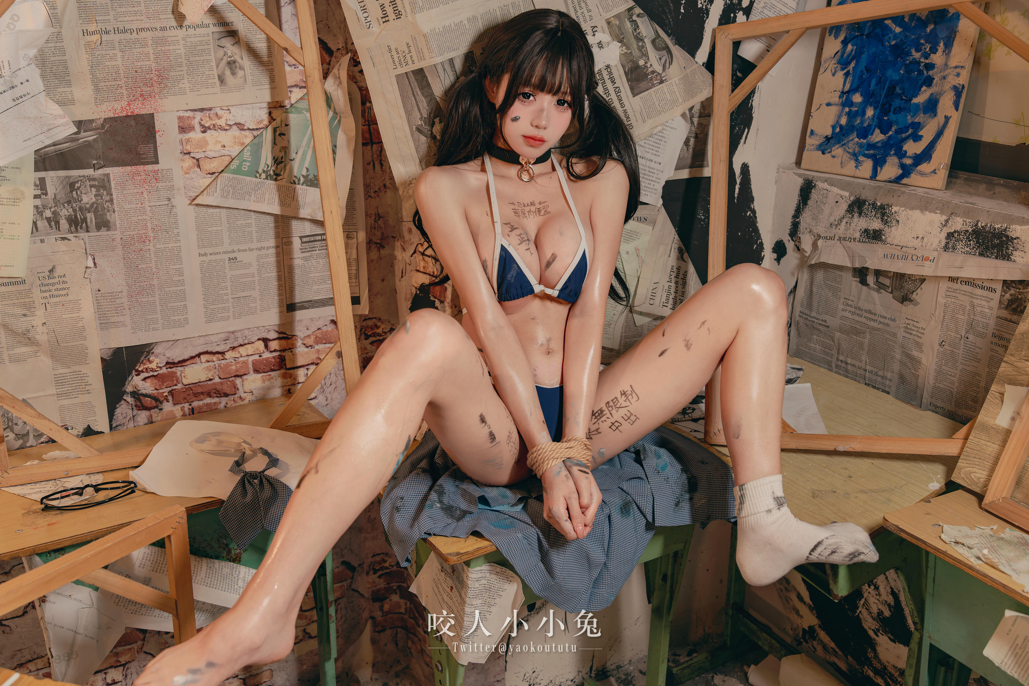 黏黏团子兔 NO.119 咬人小小兔 未成名画作&B+WITH+U [71P1V-1.62G]_第3集