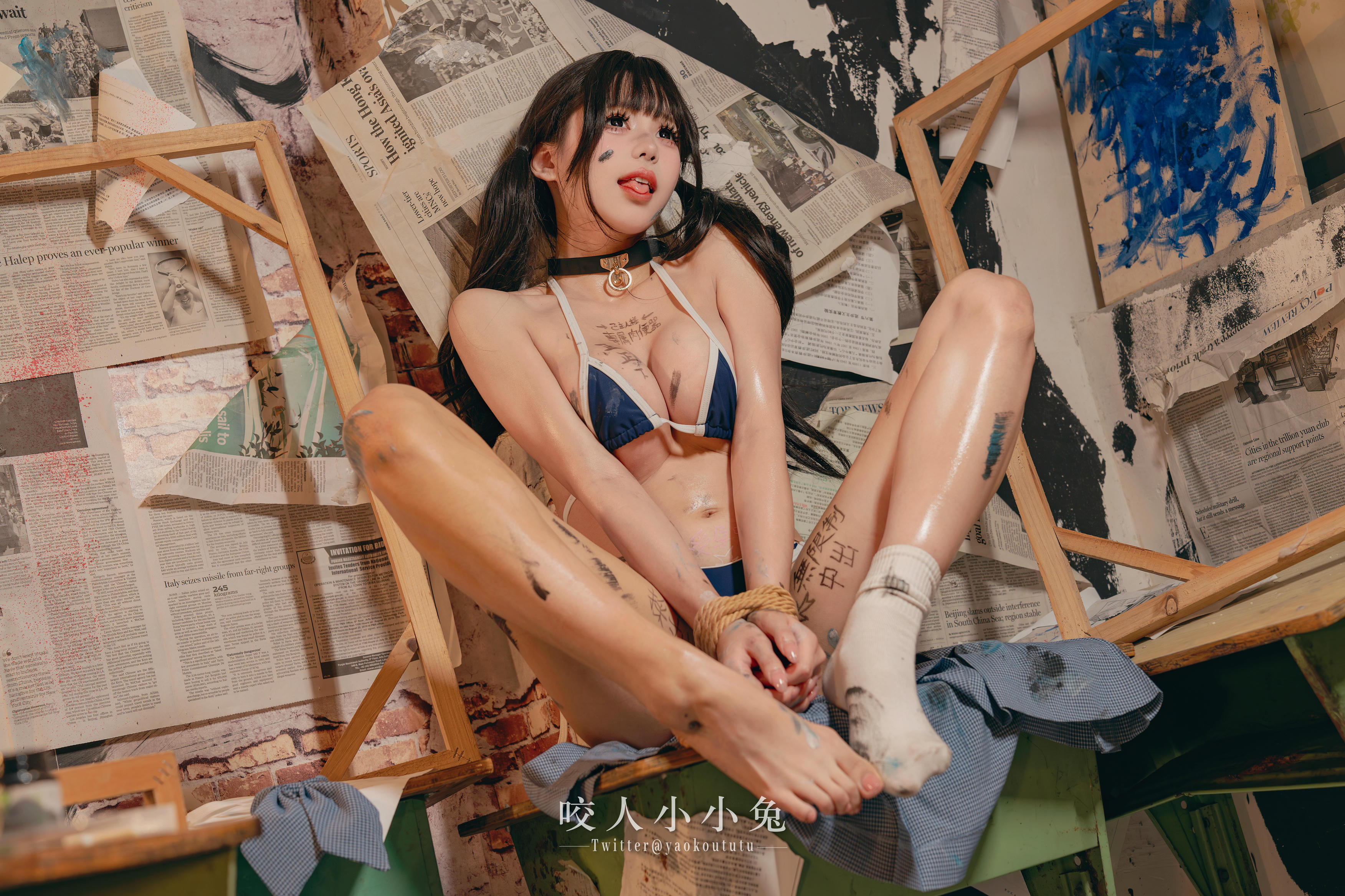 黏黏团子兔 NO.119 咬人小小兔 未成名画作&B+WITH+U [71P1V-1.62G]_第3集