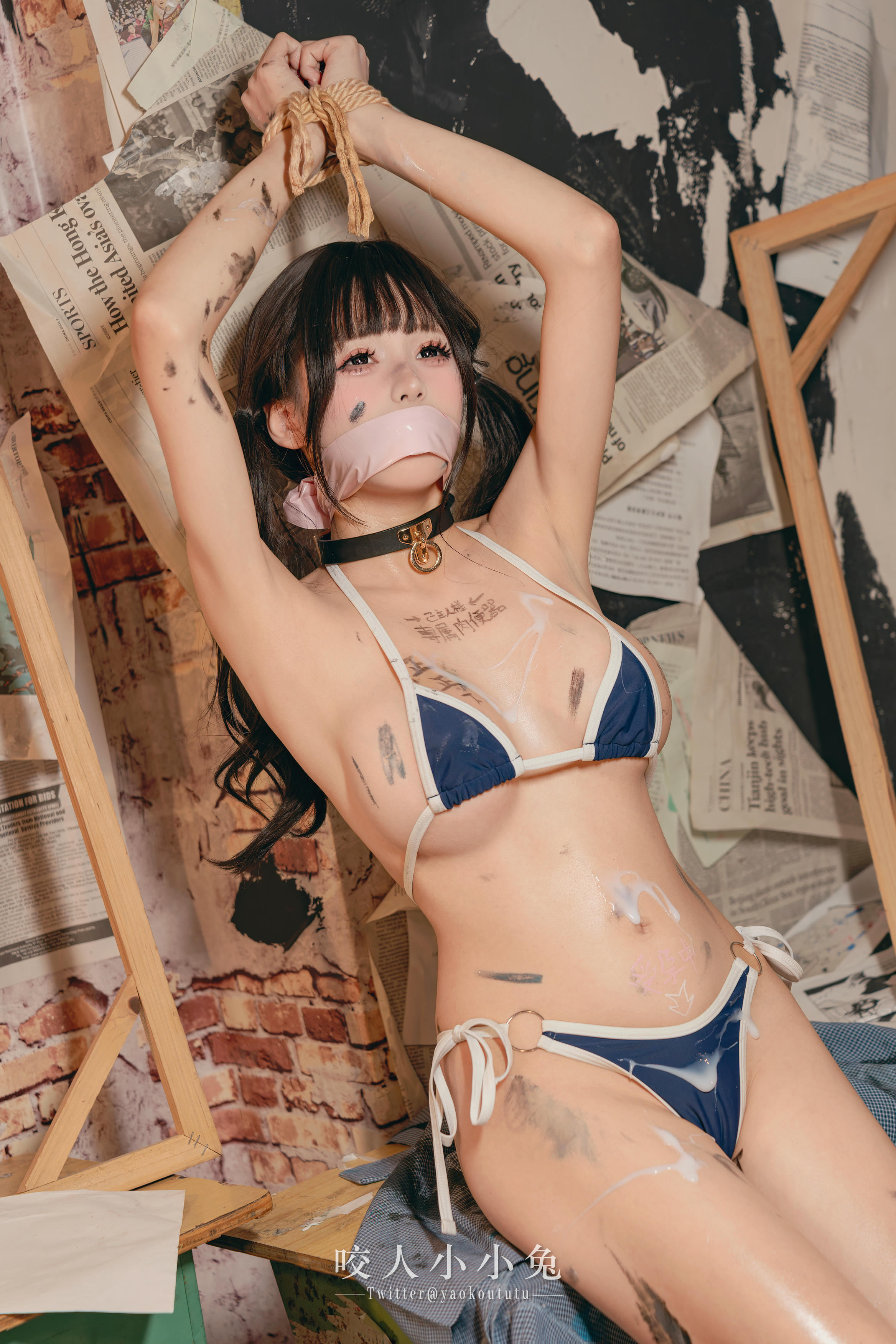 黏黏团子兔 NO.119 咬人小小兔 未成名画作&B+WITH+U [71P1V-1.62G]_第4集