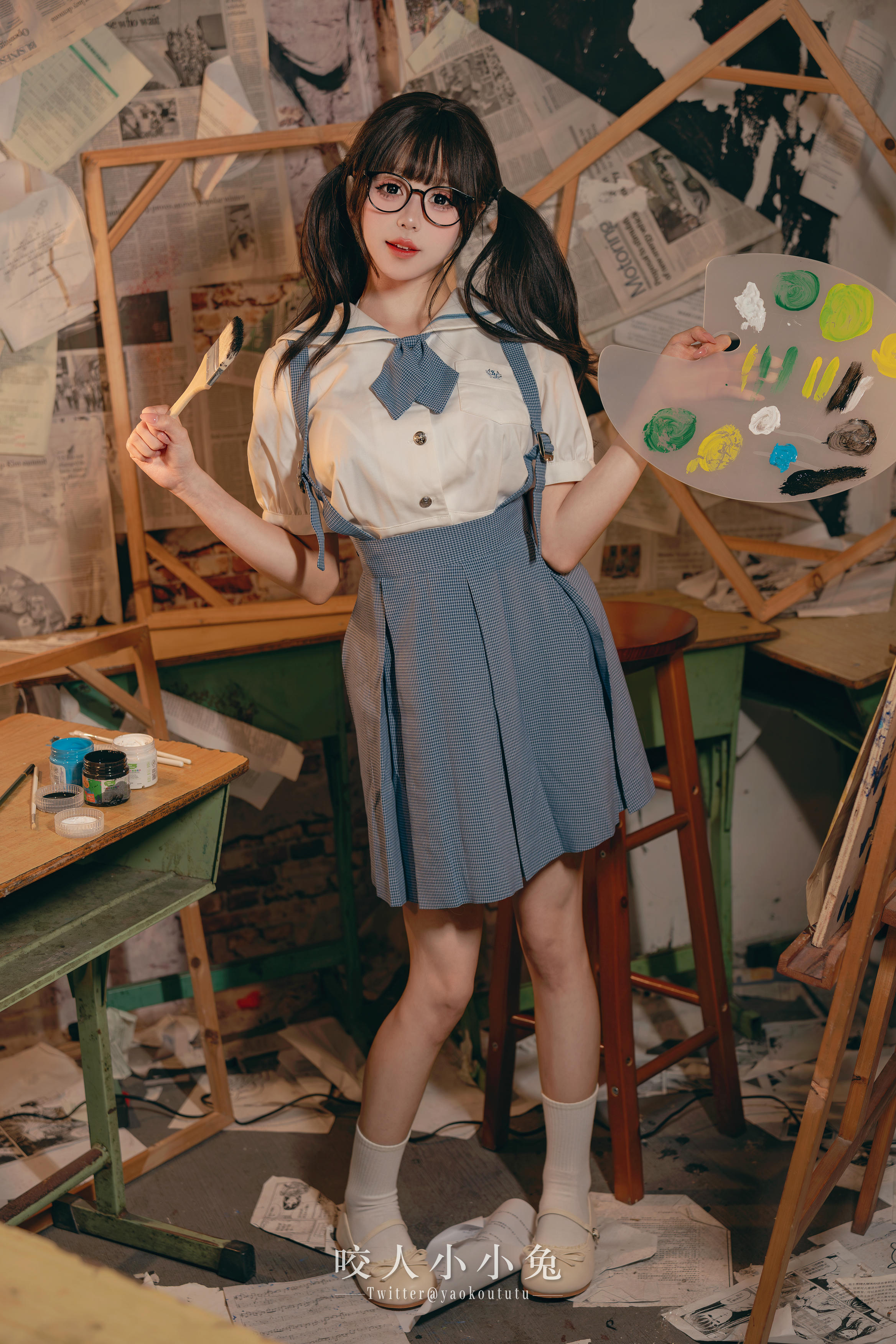 黏黏团子兔 NO.119 咬人小小兔 未成名画作&B+WITH+U [71P1V-1.62G]_第1集