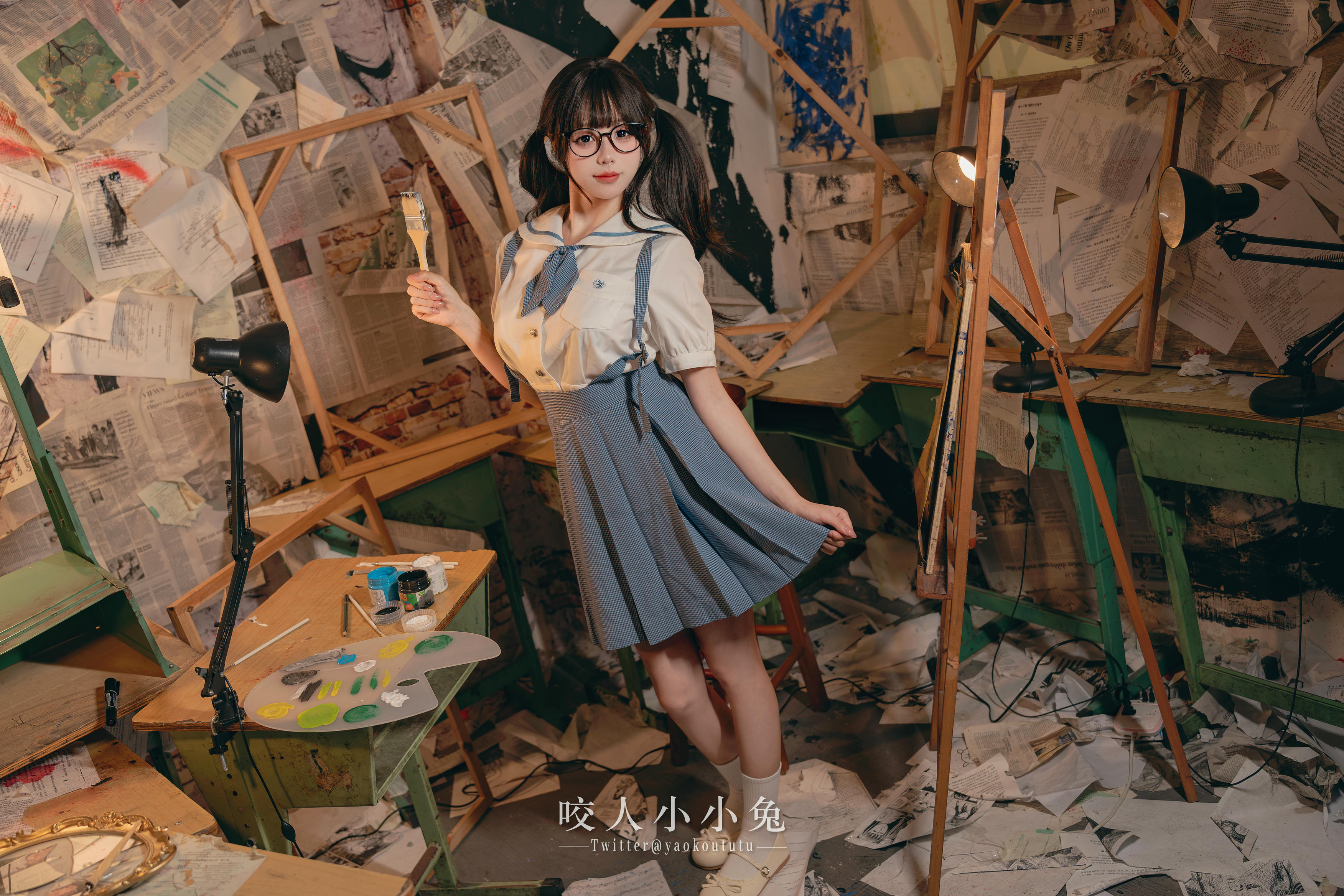 黏黏团子兔 NO.119 咬人小小兔 未成名画作&B+WITH+U [71P1V-1.62G]_第1集