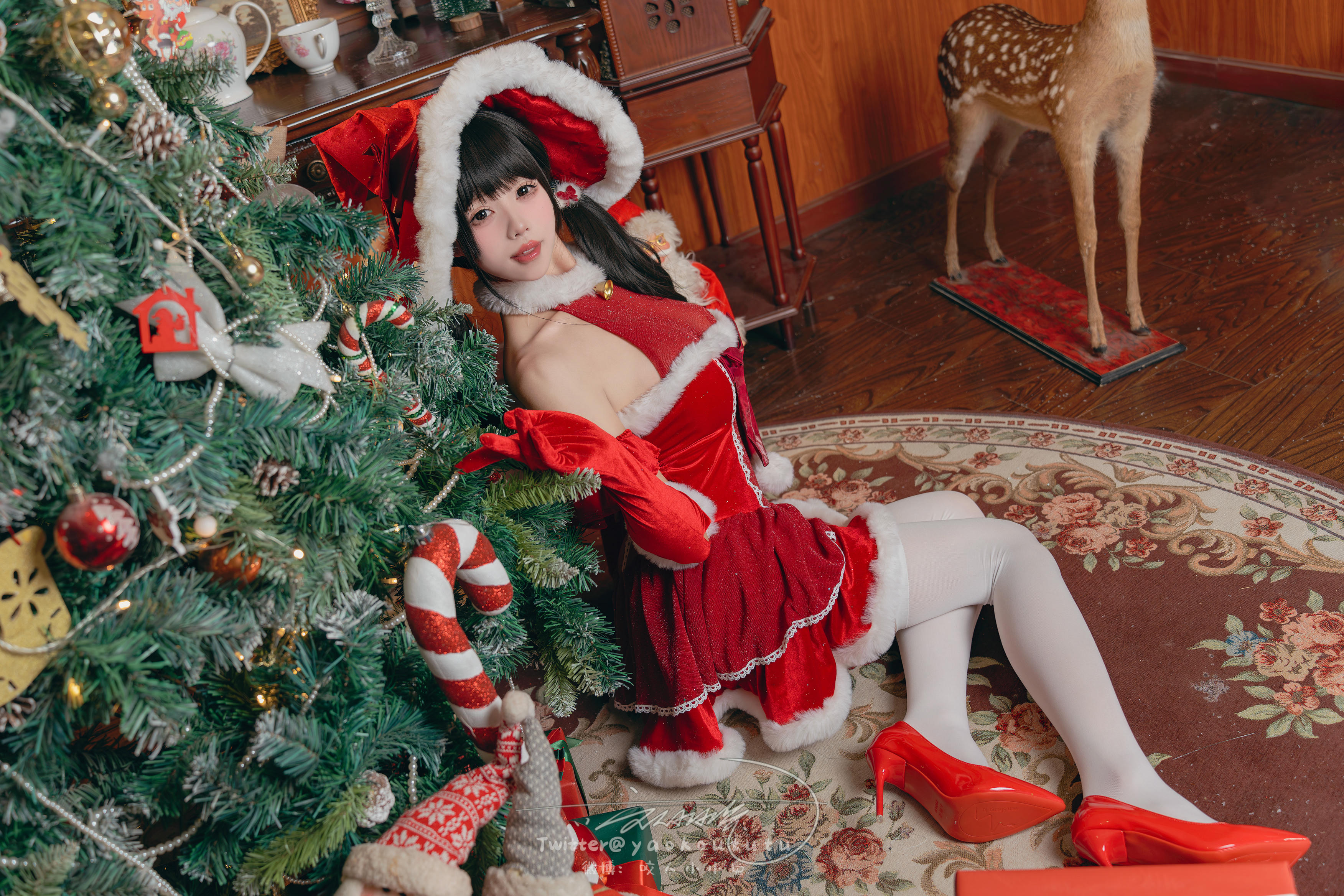 黏黏团子兔 NO.127 23十二月作品『魔女圣诞夜』[71P 1V-1.67G]_第1集